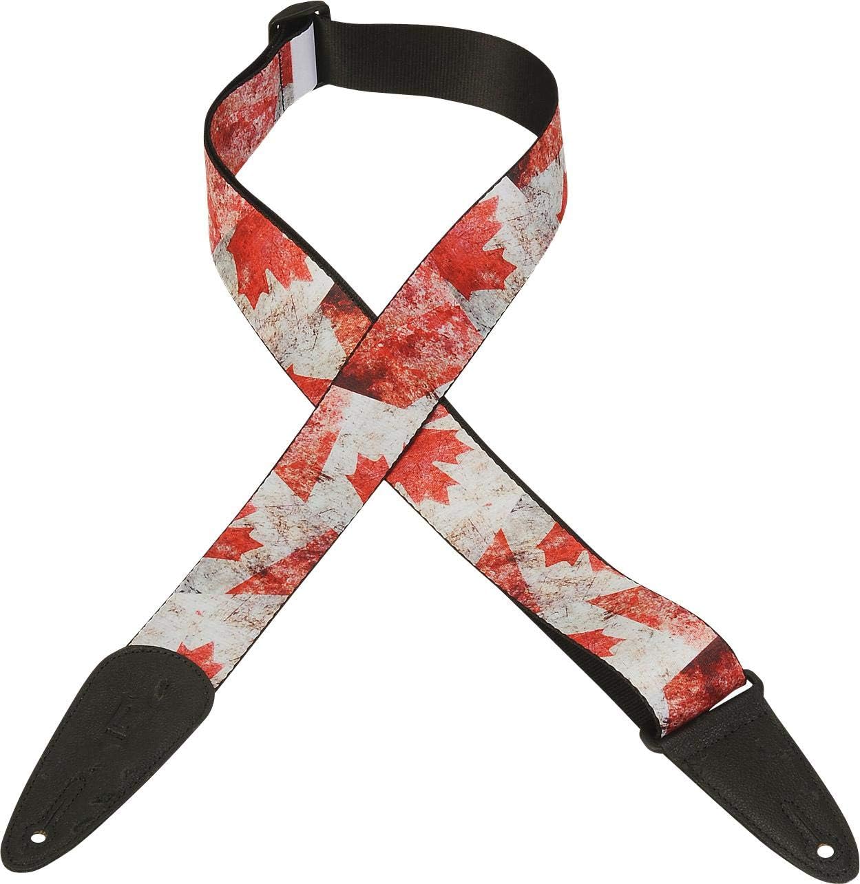 Levy's Leathers MDP-UK 2" polyester guitar strap with sublimation printed distressed flag design