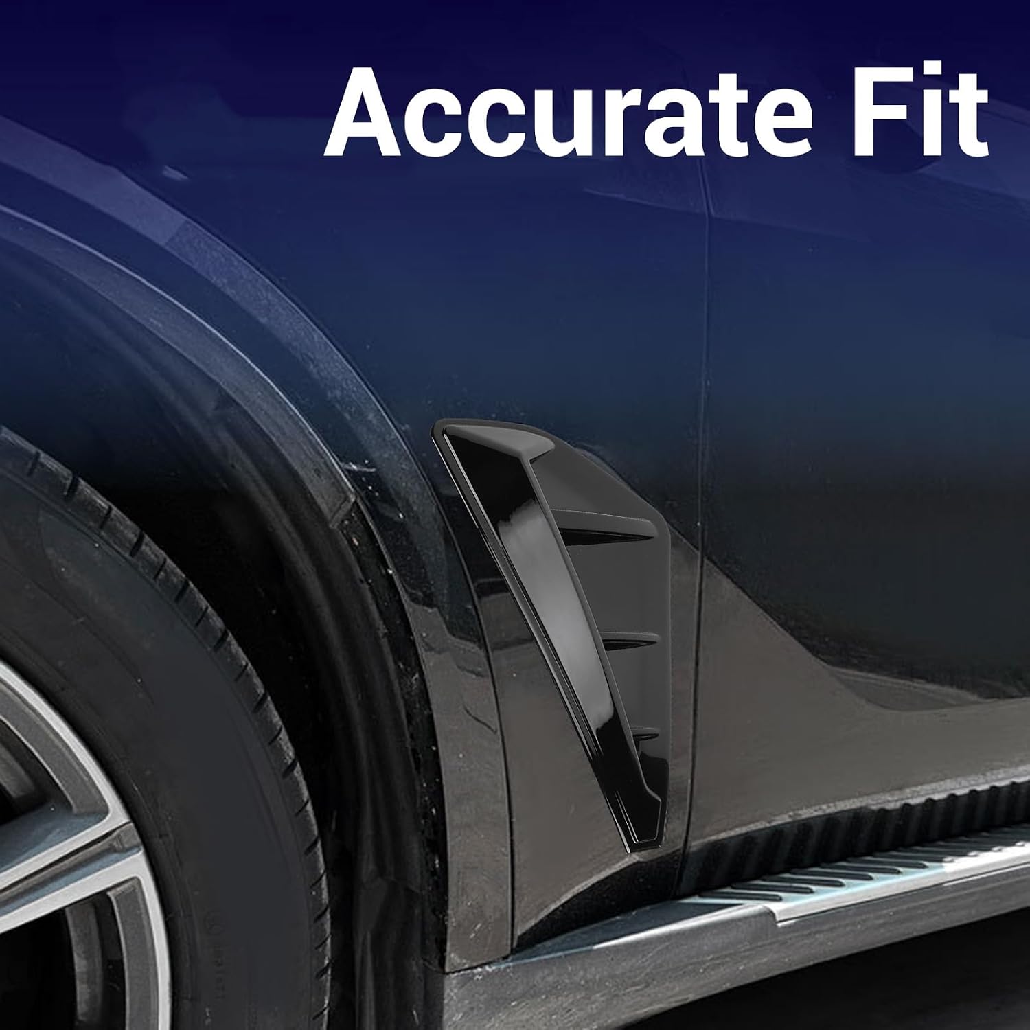 Side Fenders Trim Air Vent for X5 M G05 2019-2023 (Glossy Black)