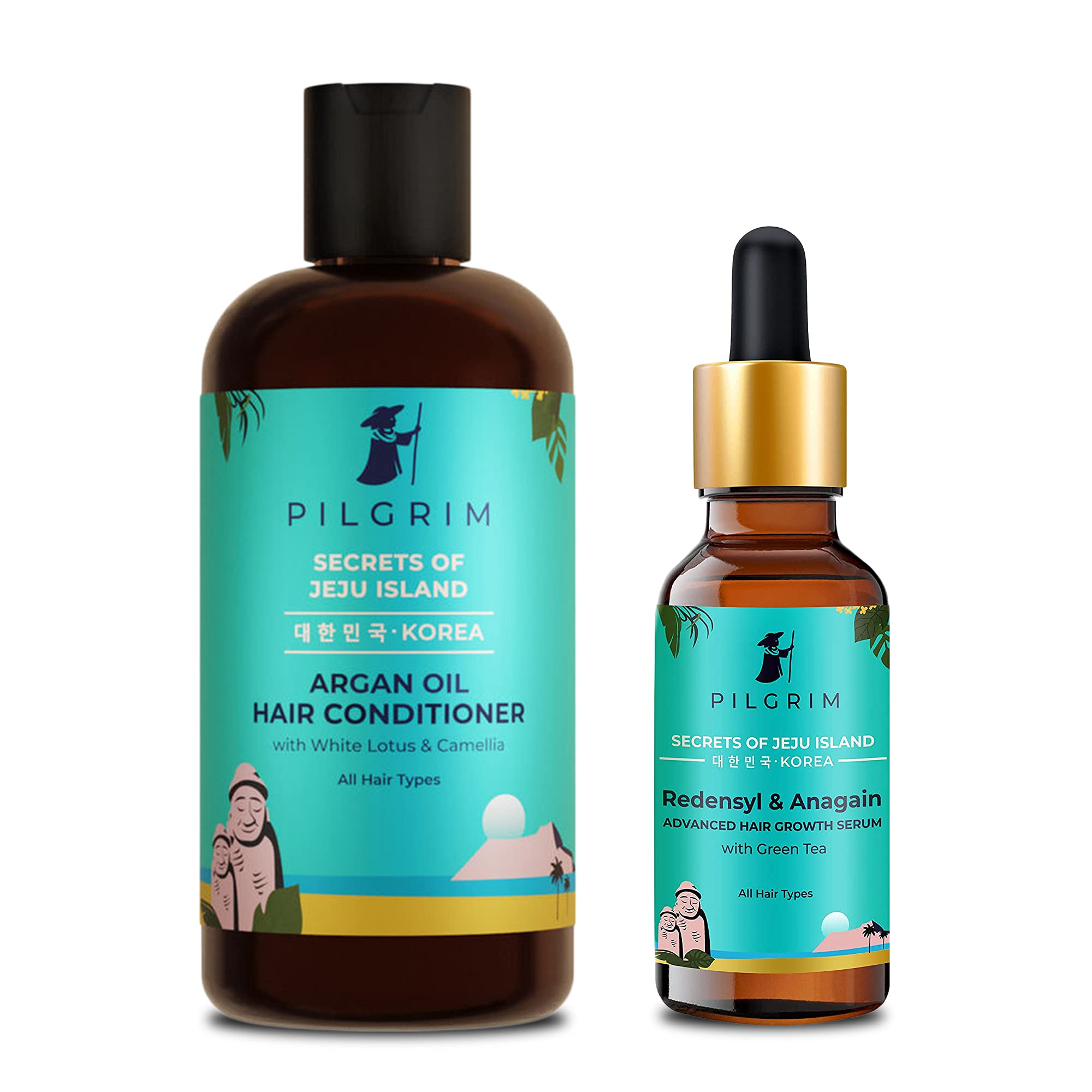 Hairfall Control Combo Pack with Argan Oil Conditioner 200ml + Regenerating Hair Growth Serum 50ml | Suitable for All Hair Types | For Men & Women