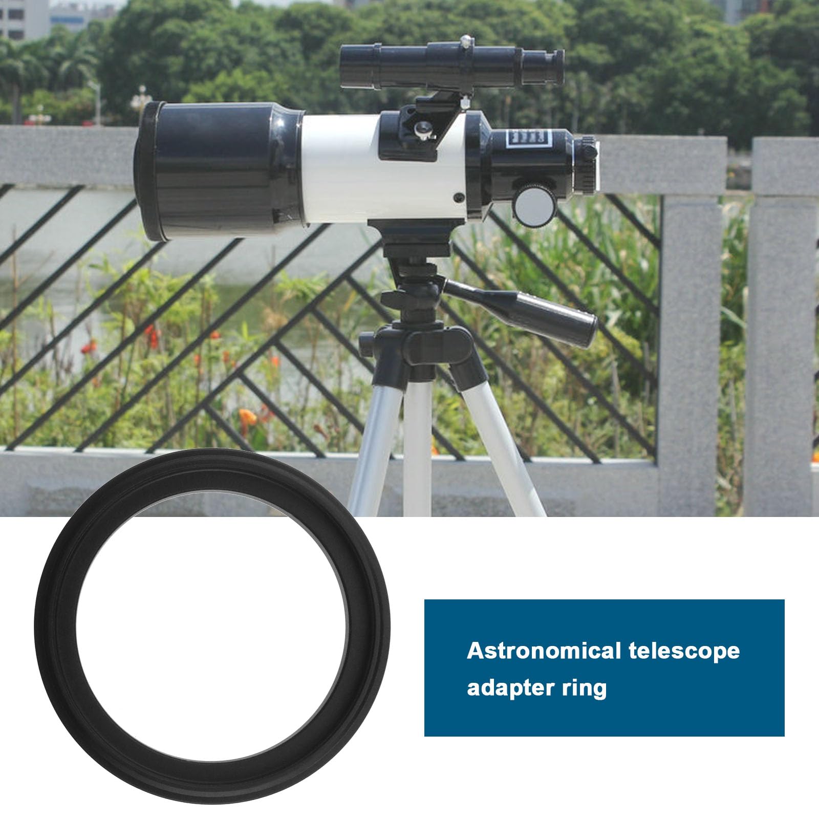 Anello Adattatore per Telescopio Filettatura Maschio M48x0,75mm a Filettatura Femmina M42x0,75mm - Adattatore Accessorio per Telescopio Astronomico Connessione Perfetta