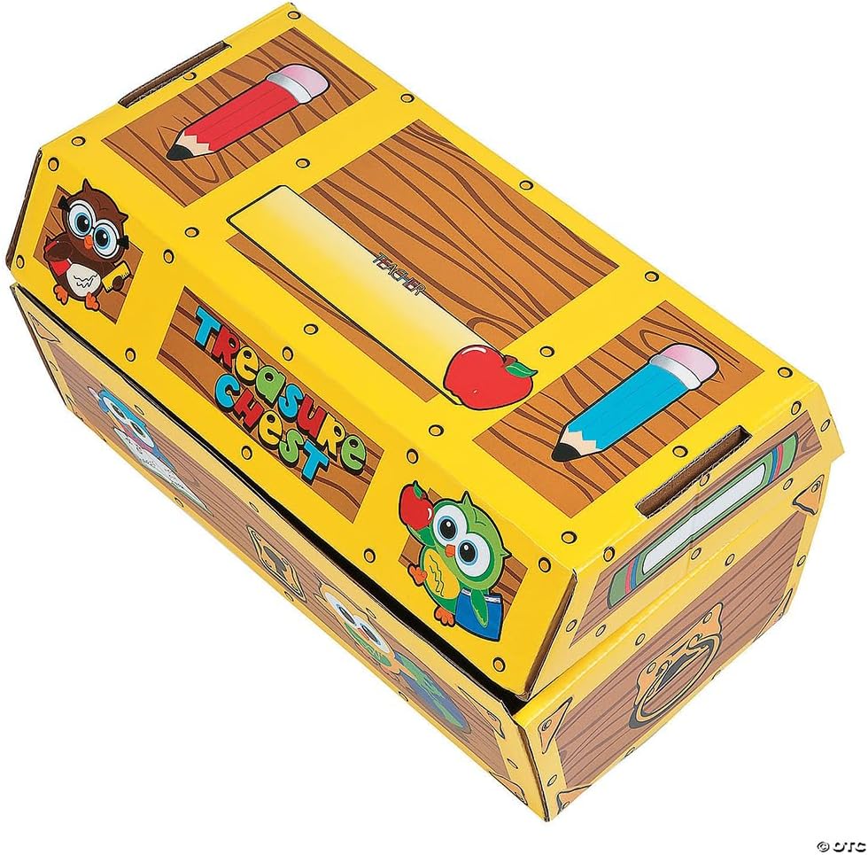 Fun Express 100 Piece School Classroom Awards and Incentives Treasure Chest