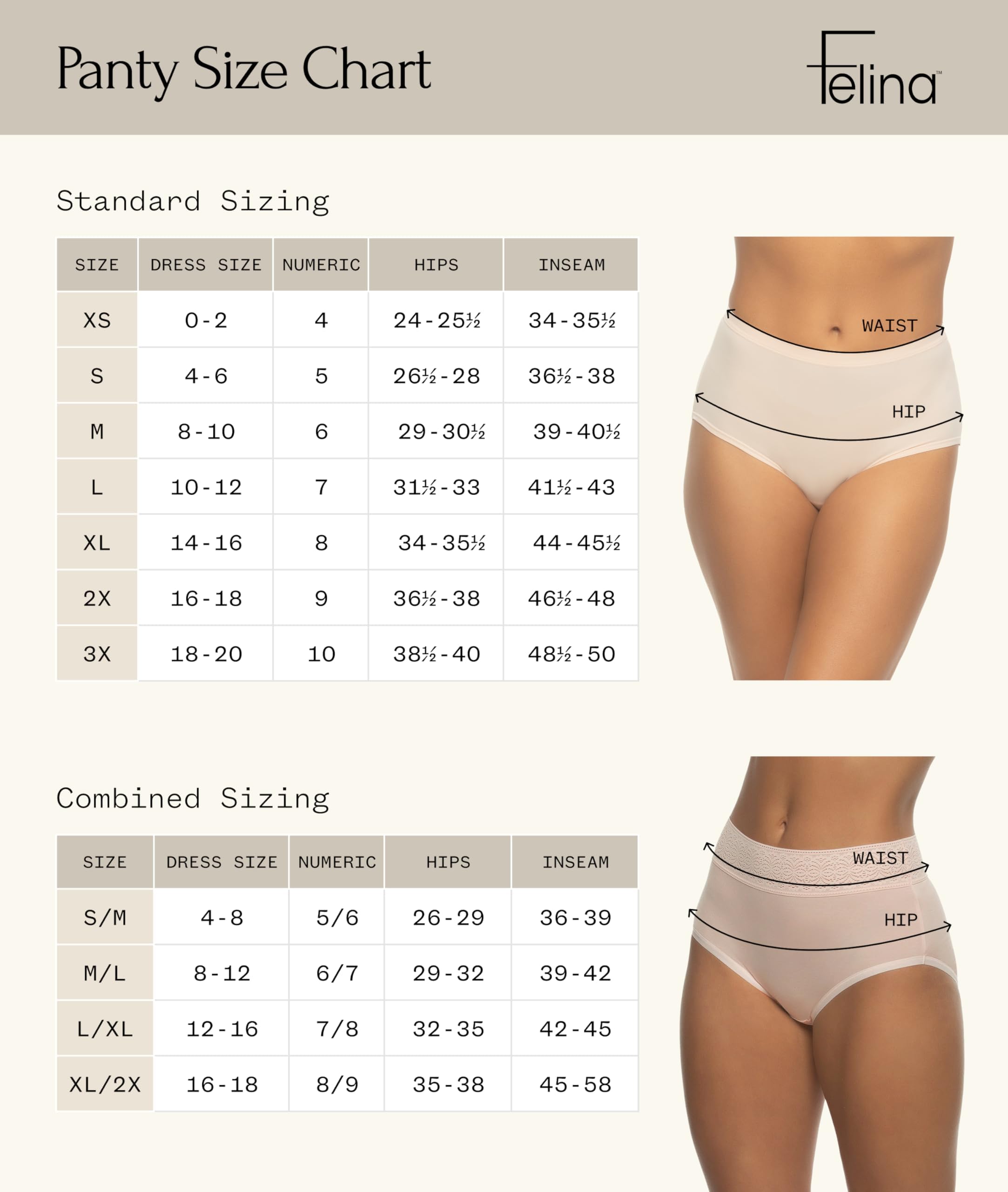 Felina | Pima Cotton Hipster Panty | Biancheria intima da donna | Confezione da 5 | Mutandine