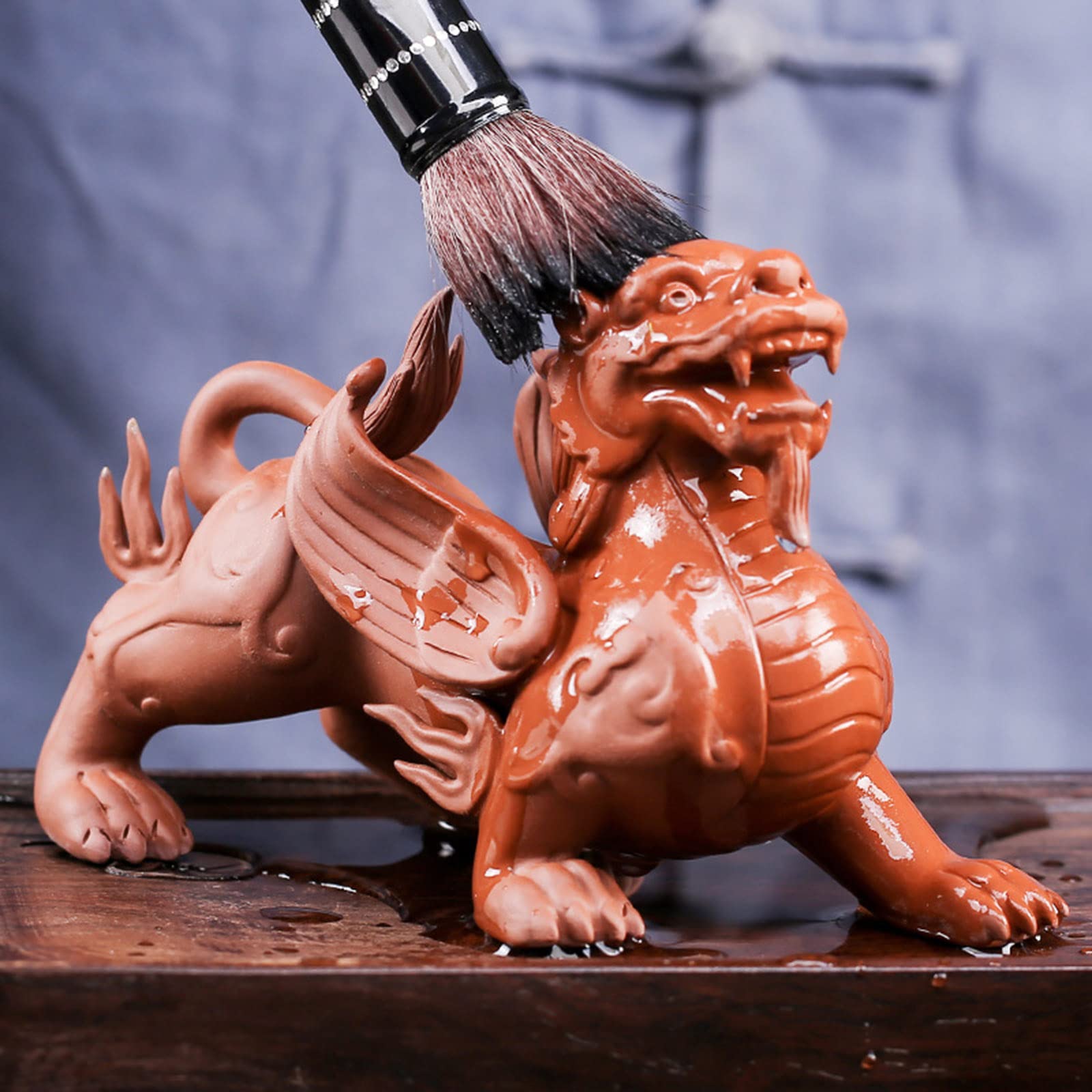 Chinese Feng Shui Beast Flying Pixiu Ornament, 2pcs Pi Xiu