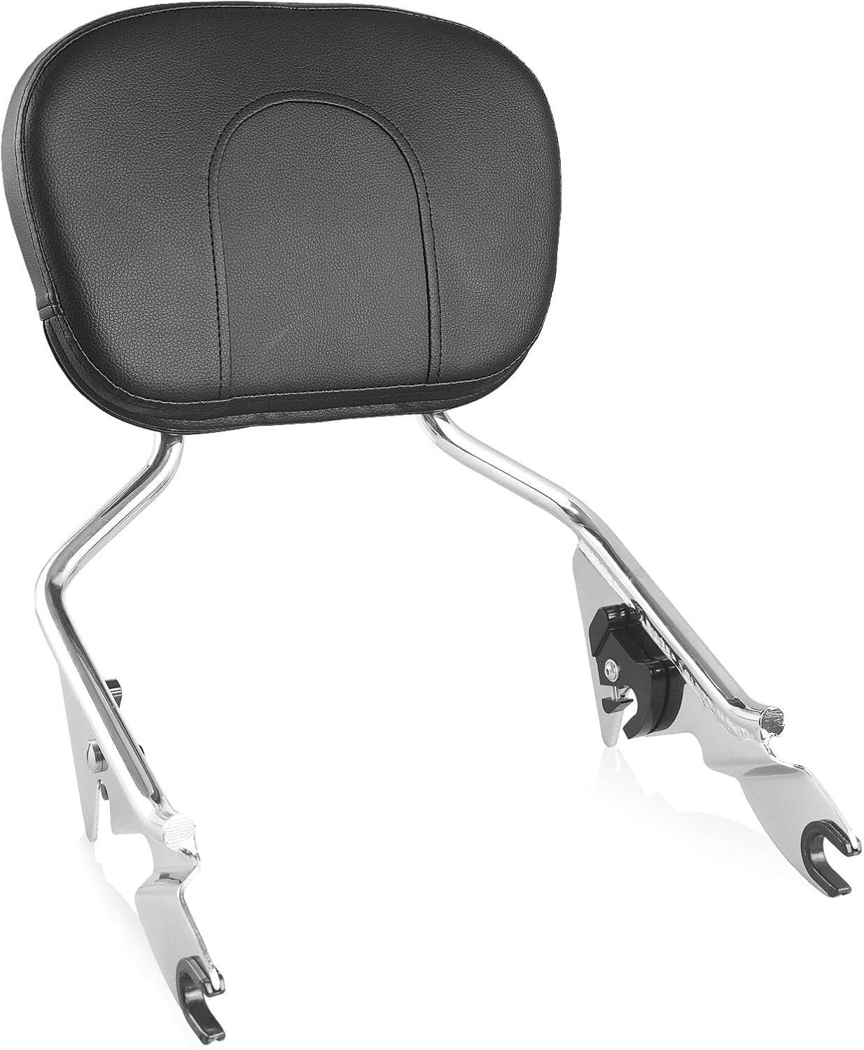 Detachable Rear Passenger Backrest Sissy Bar Fit for Harley Davidson Street Glide Road Glide Road King Electra Glide Ultra Limited 2009-LATER (Chrome)