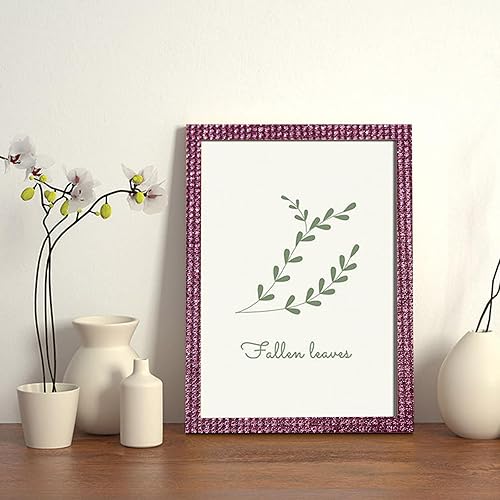 Miniatura 4 de Hoja de diamantes de imitación de cristal, hojas de gemas de decoración de automóvil con purpurina, calcomanías de diamantes de imitación