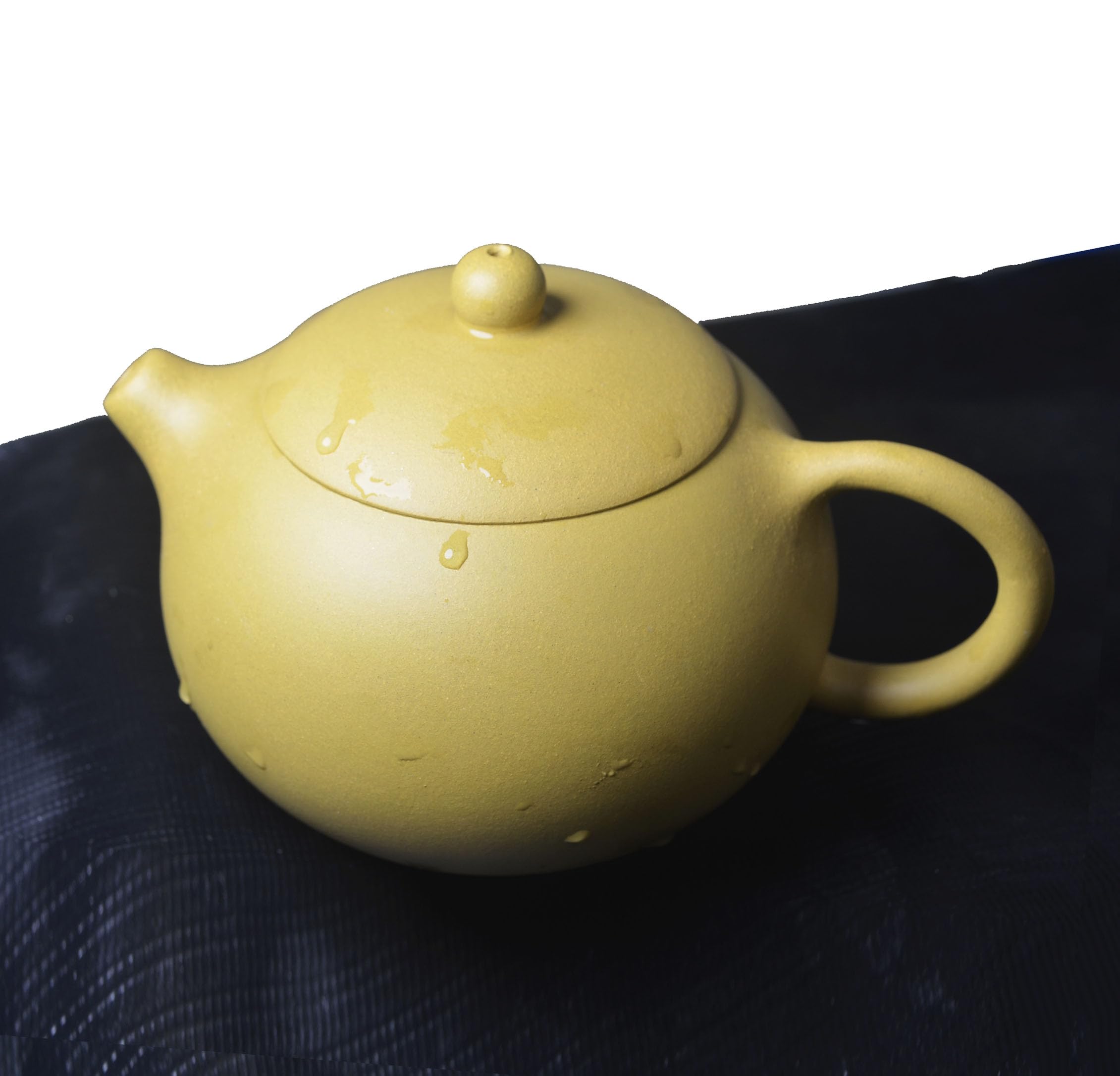 Théière 200 ml en argile chinoise Yixing Xishi naturelle Zisha Jaune Pot Kungfu Thé