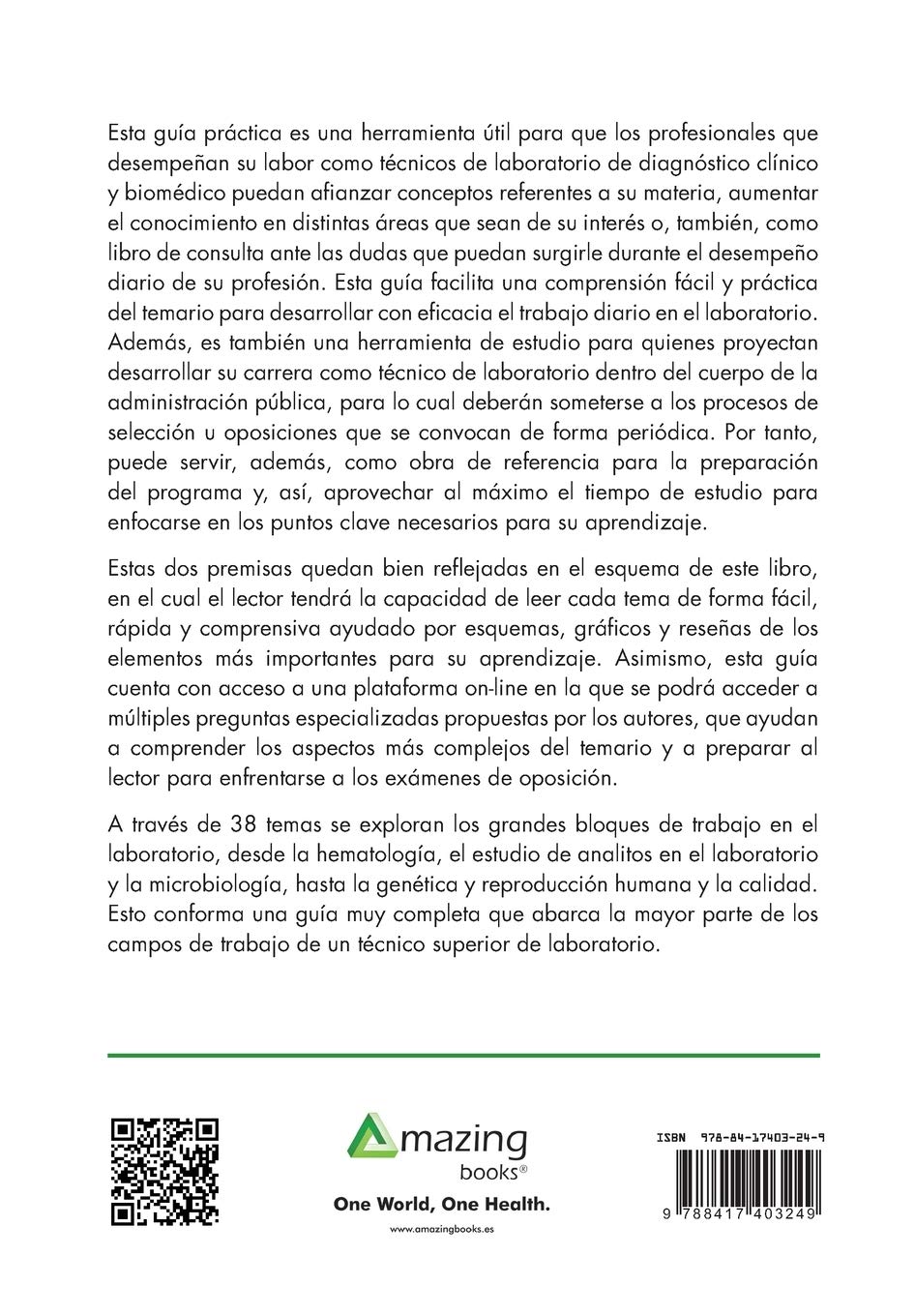 Guía práctica para técnico superior de laboratorio de diagnóstico clínico y biomédico (SIN COLECCION)