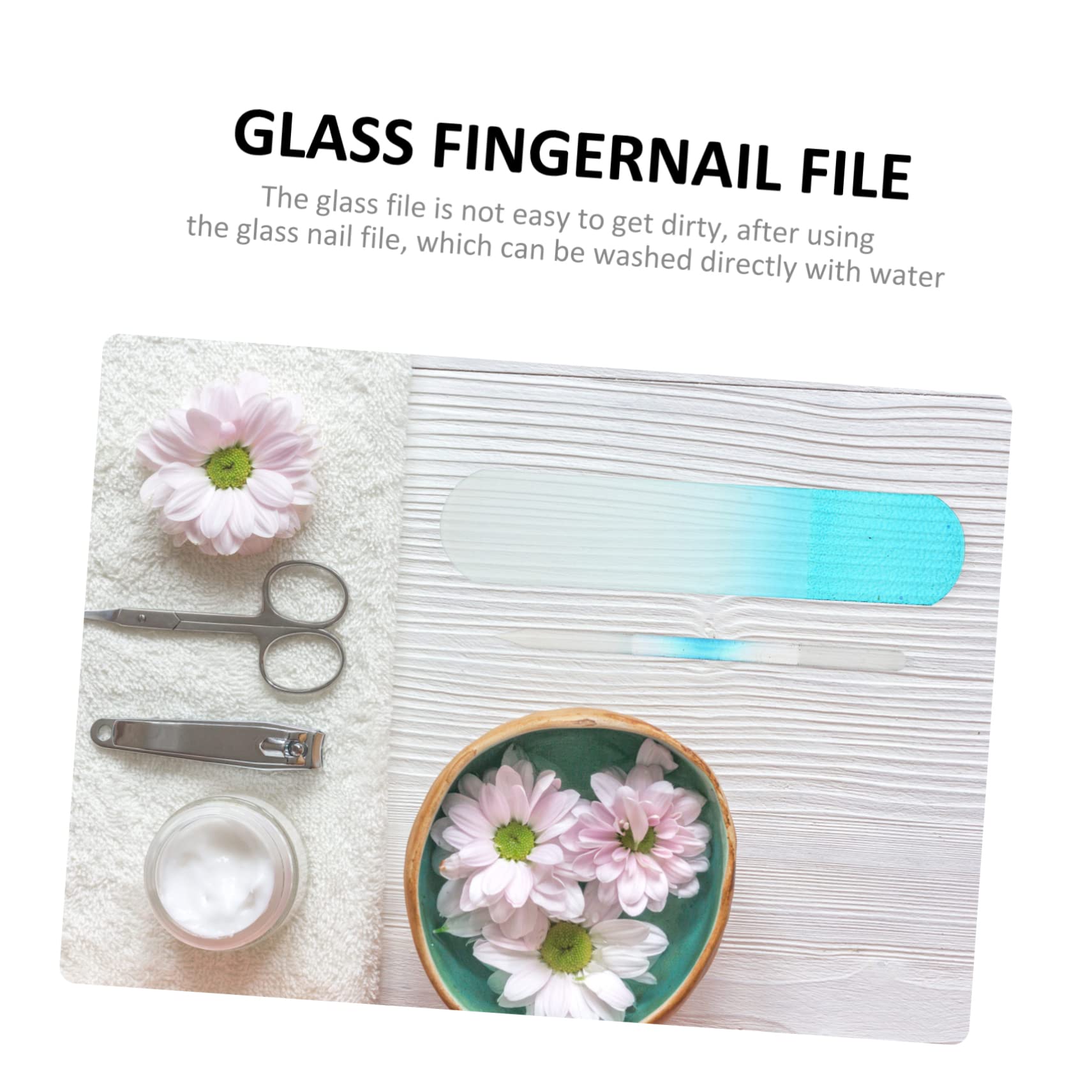 Healeved 8stücke Glasnagelfeilen Professionelles Nagelpflege Naturnägel Robuste Und Wiederverwendbare Feilen Mit Ergonomischem Design Für Maniküre Und Pediküre Handlicher Für