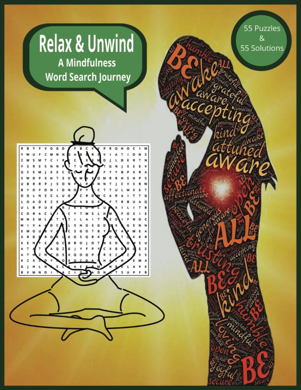 Relax & Unwind A Mindfulness Word Search Journey: Mindfulness Word Search
