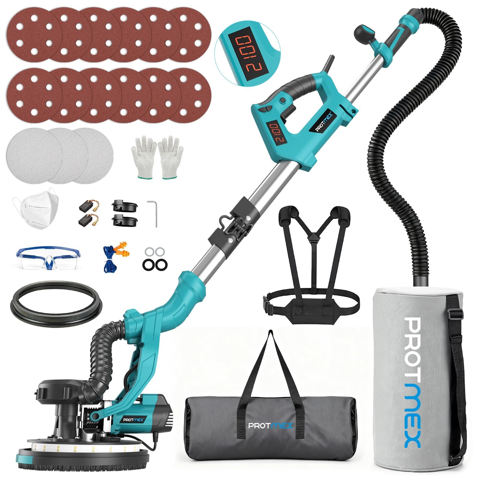 Photo 1 of Protmex Drywall Sander with Vacuum Dust Collector