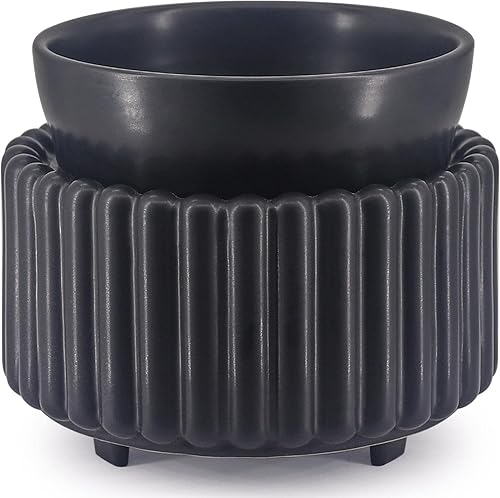 Miniatura 11 de Calentador de cera de cerámica para derretir – Calentador de cera eléctrico 3 en 1 sin humo y sin llama, calentador de velas fácil de manejar