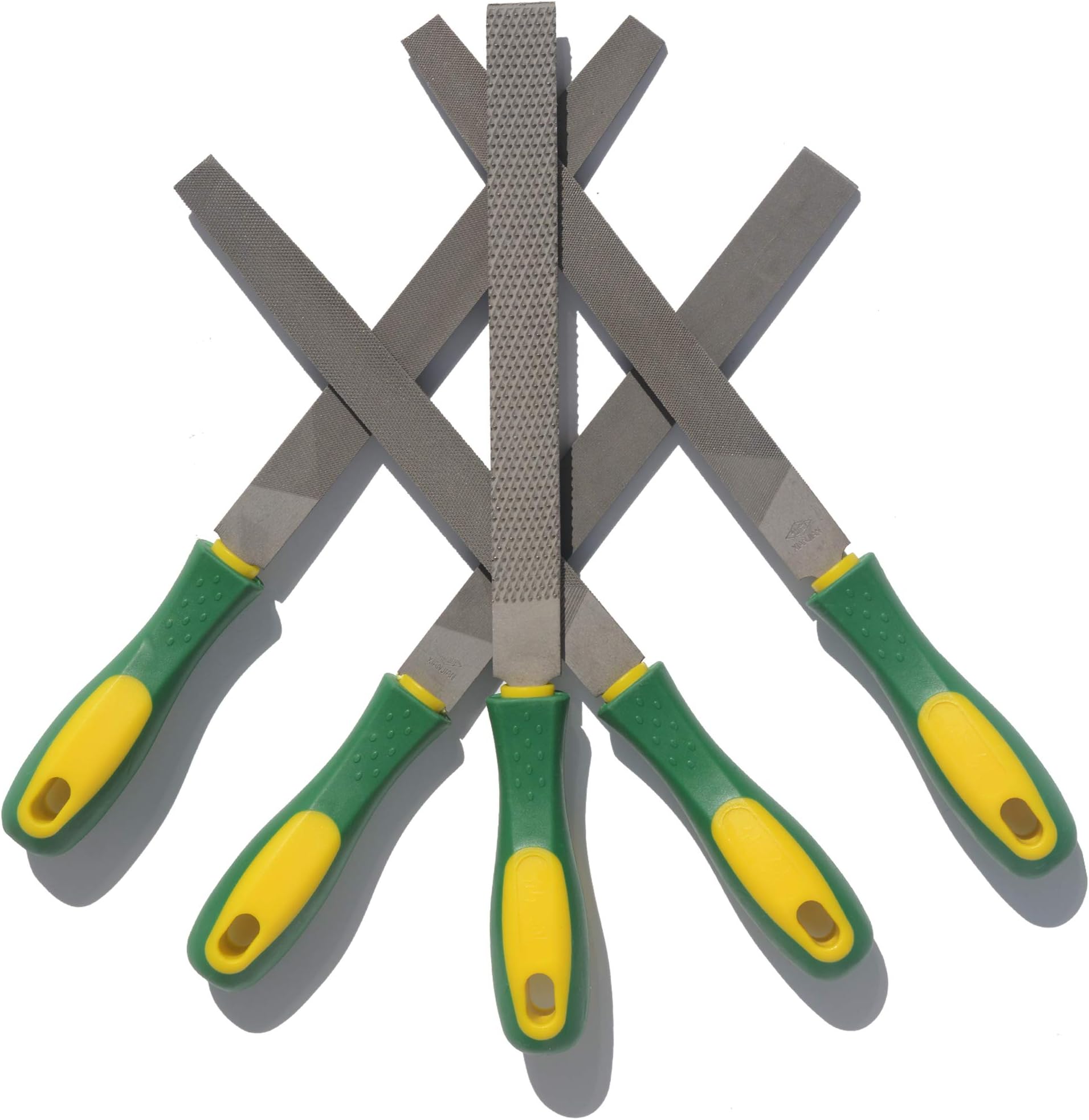 ASNOMY Heavy Duty 8“ Steel File and Rasp Set with Rubber Handles，High