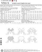 Vista 2 de Vogue Patterns Camiseta de señoritas, 14-16-18-20-22, rojo