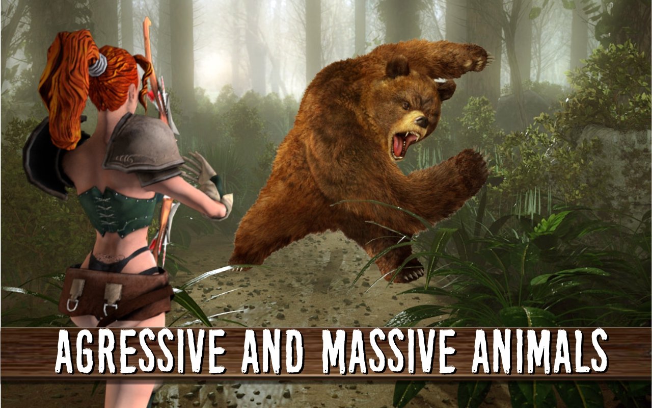 Archery Girl Hunting Jungle Animals App on Amazon Appstore