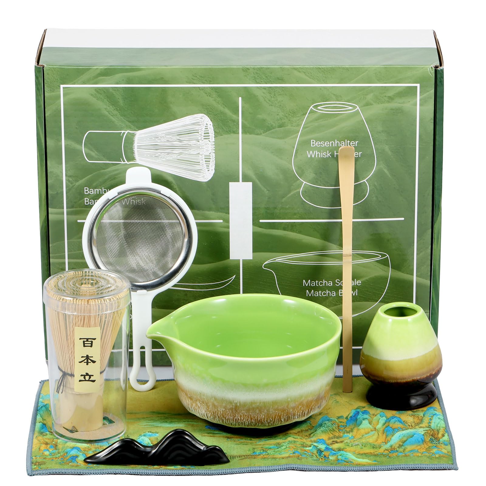 Amazon｜Powanfity 茶道具 7点セット お抹茶セット 茶道セット お点前