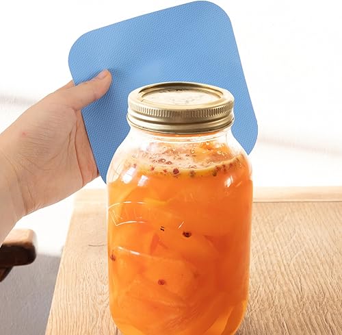 Miniatura 2 de HEMOTON Abridores de tarros de goma, 4 unidades de goma para abridor de tarros, almohadilla cuadrada para manos débiles, almohadilla de aislamiento