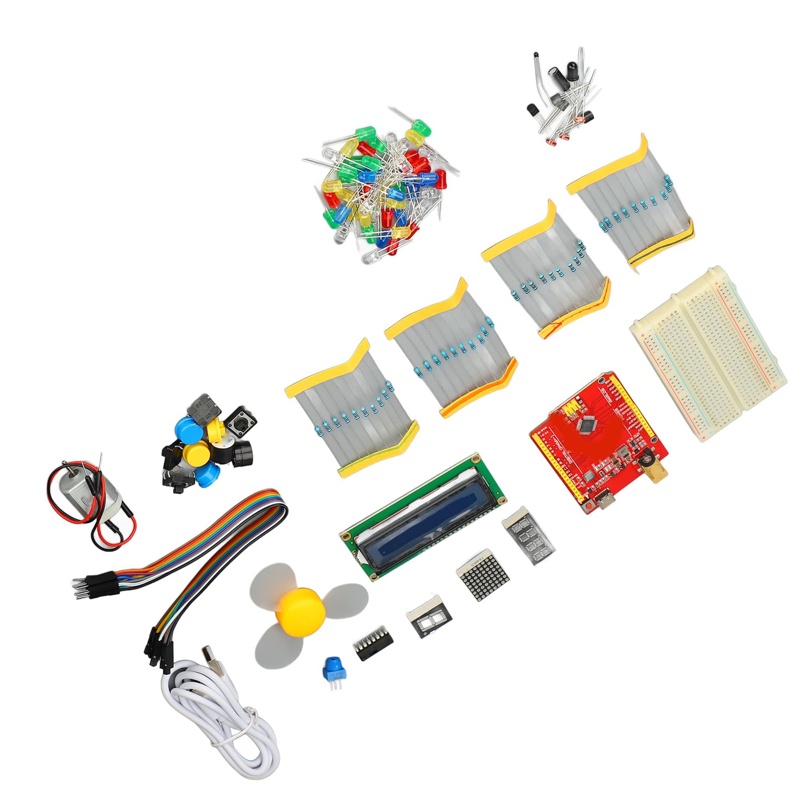 Generic Kit Didattico per Scheda di Sviluppo Set Completo per Programmazione Fai-da-te con Sensori per Principianti Plastica ABS