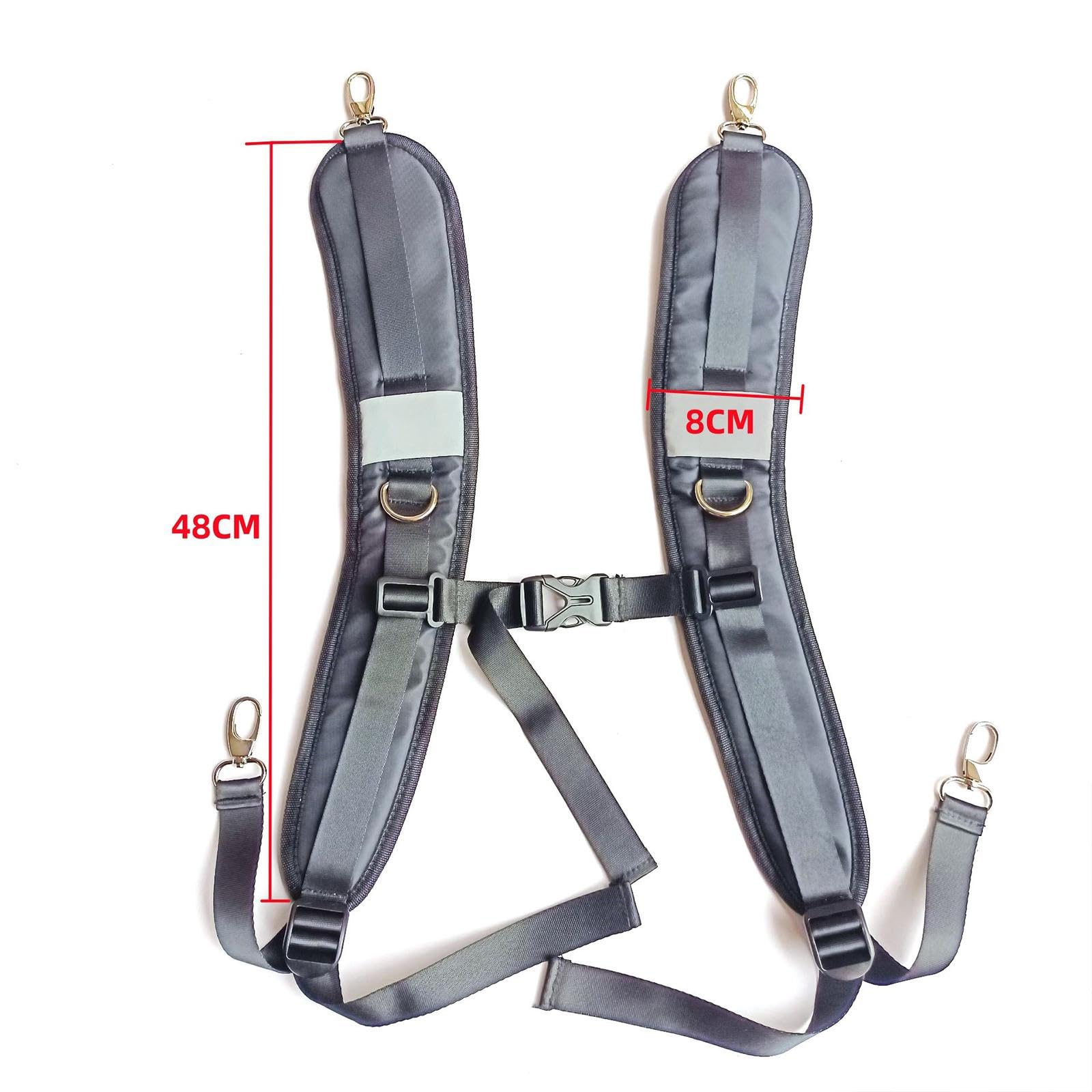 OVK - Set 4 pezzi di cinghie da rimorchio, con cricchetto, lunghezza 4-6 metri, opzionale 800 kg