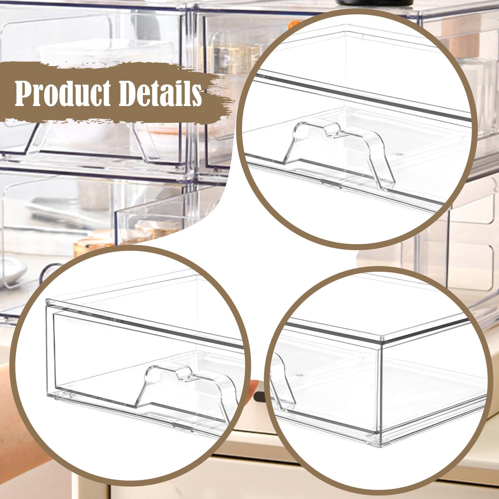 misppro Organizador de joyas de perfume cosmético de escritorio, multifuncional, apilable, resistente al polvo, caja de almacenamiento de suministros de belleza, 1 pieza