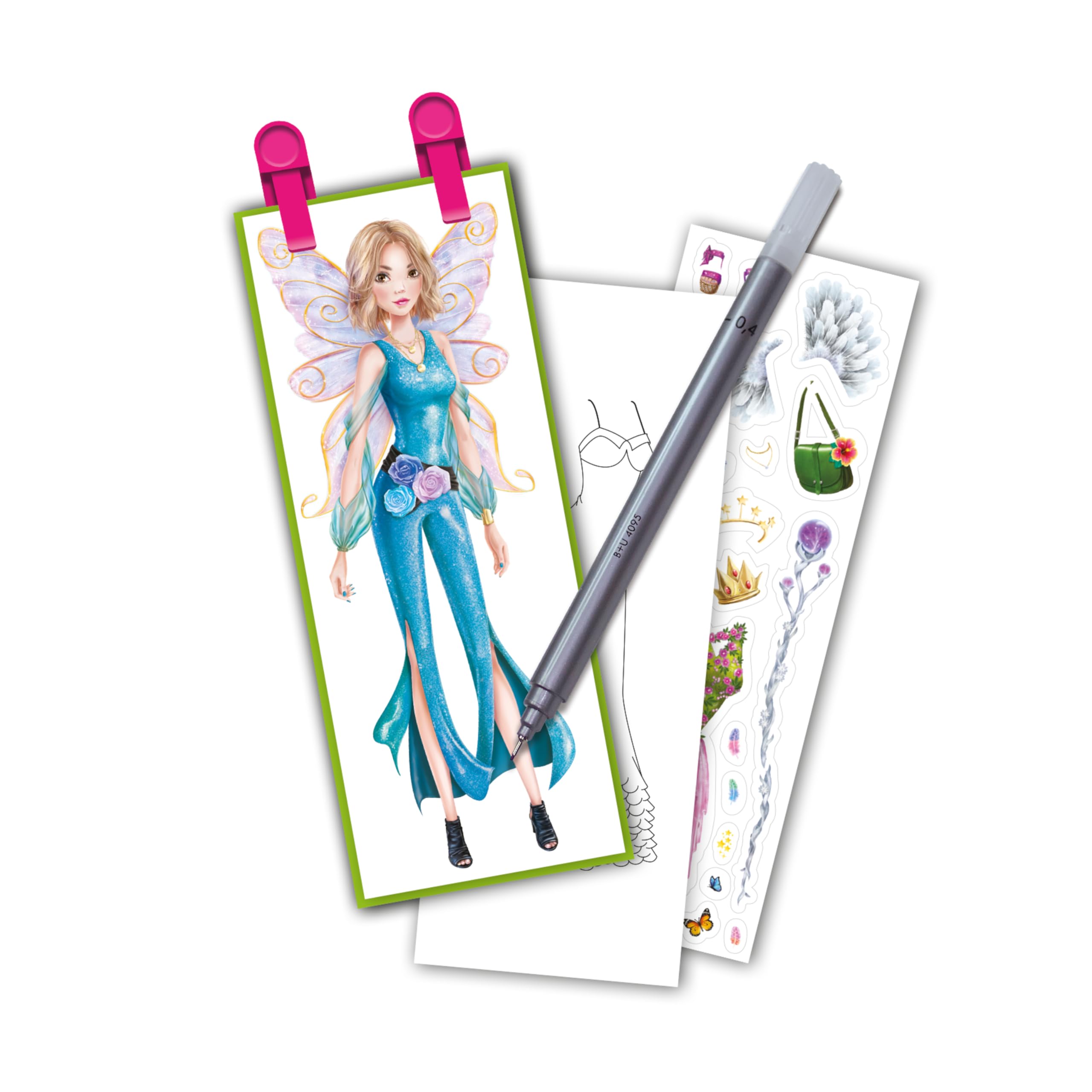 Ravensburger Looky Fairy World - Do użytku samodzielnie lub z wyglądem maszynowym - Kreatywny wypoczynek - Projektowanie mody - Stylizacja - Relaksująca i kreatywna aktywność - od 6 lat - 23872 -