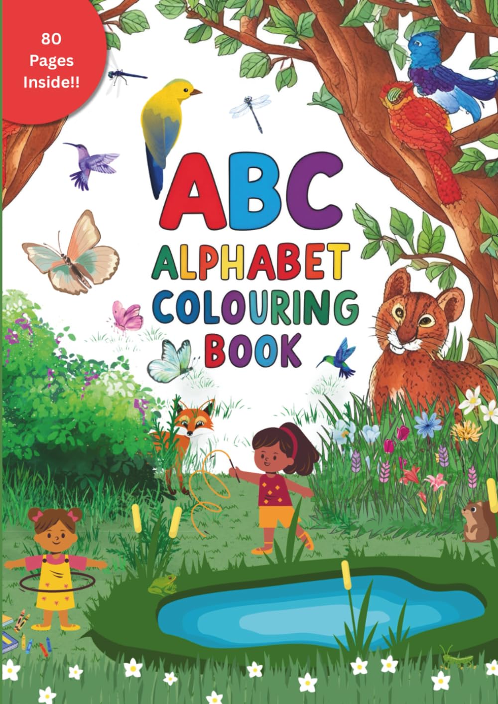 ABC Alphabet Colouring Book: Learn, trace, and colour your way through the alphabet!