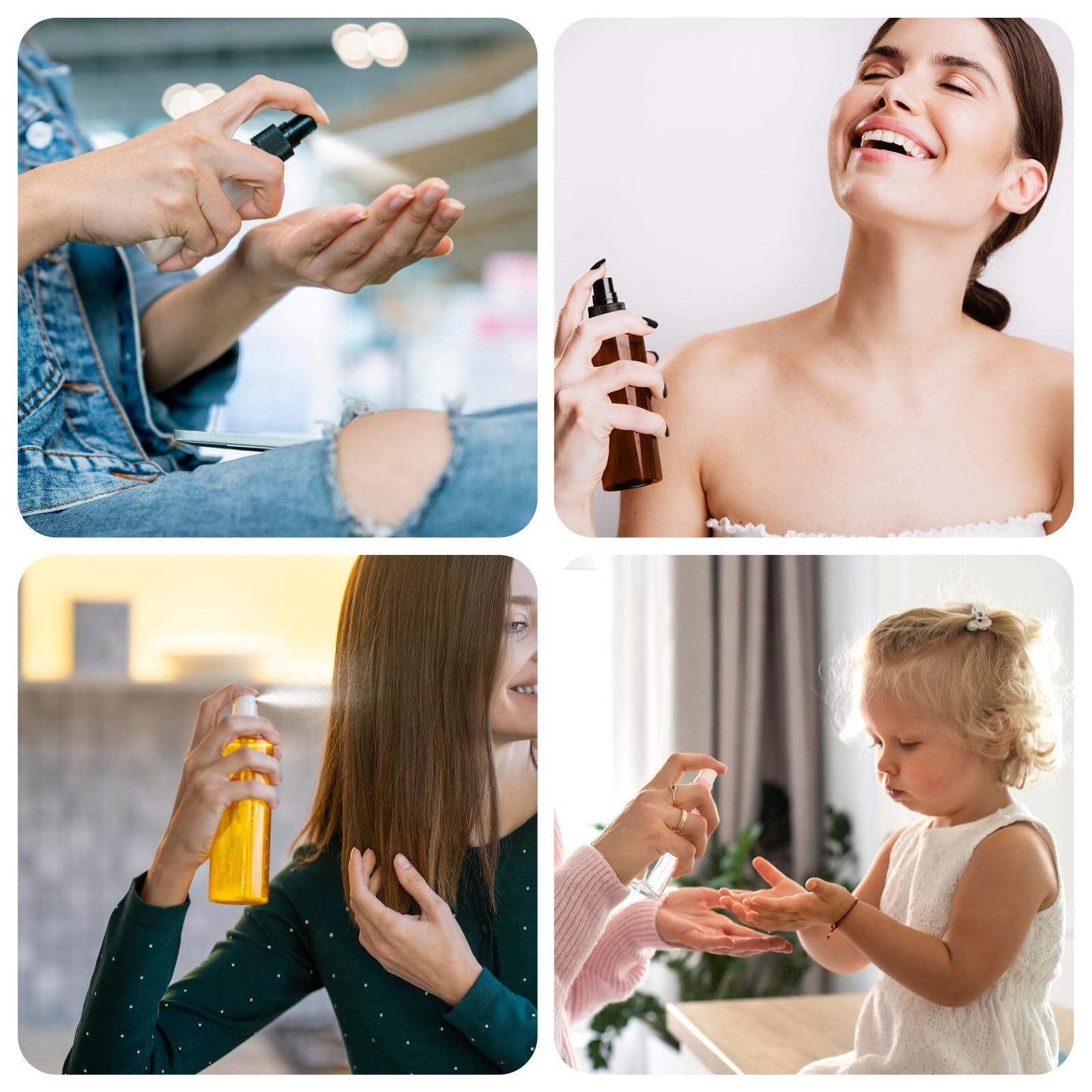 Parti di Ricambio per Spruzzatori 20 Pezzi Ugelli Atomizzanti da 18 MM, Tappi Spray per Flaconi Spray, Compatibili Erogatori per Profumi e Prodotti per Chioma