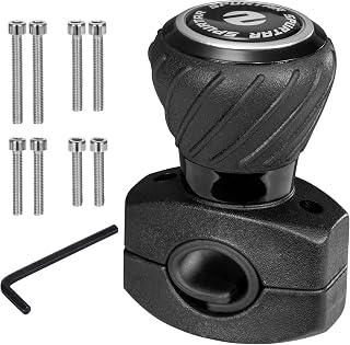 Spurtar Steering Wheel Knob, Universal Car Suicide Knob Power Handle Spinner Fit for Steering Wheel, Cars, Semi Truck, Forklifts, Tractors, Boat, and Golf Cart – Black
