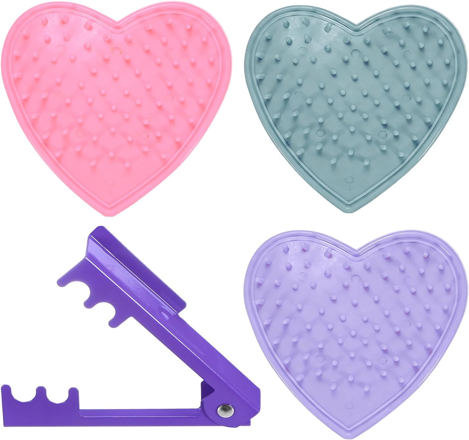 1-Set Rose Thorn Stripper Tool, Plastic Metal Rose Stem Leaf Thorn Stripper for Bouquets Pruning Branches/Floral Arrangement, Flower Stripping Tool Remove Kit [Pink, Blue, Purple]