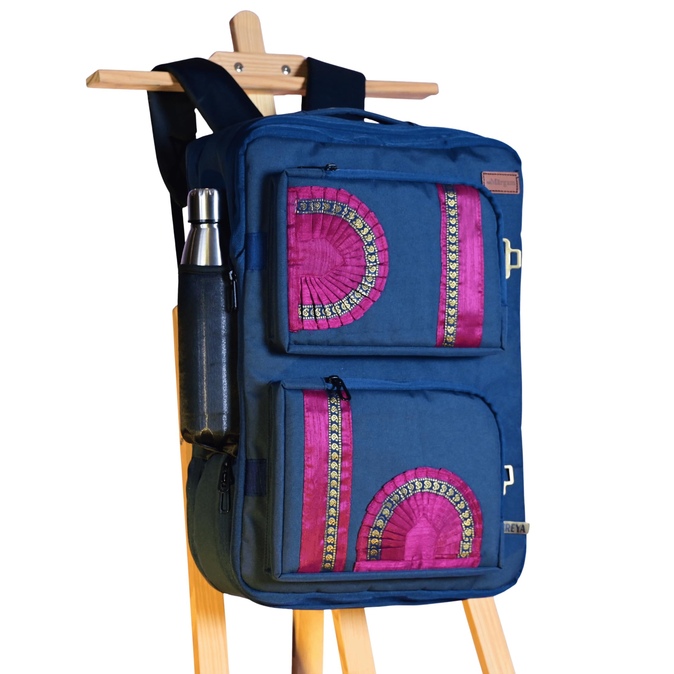 Classical Dance Aharyam Backpack for Arangetram (Blue) | Easy Visibility-picture-18