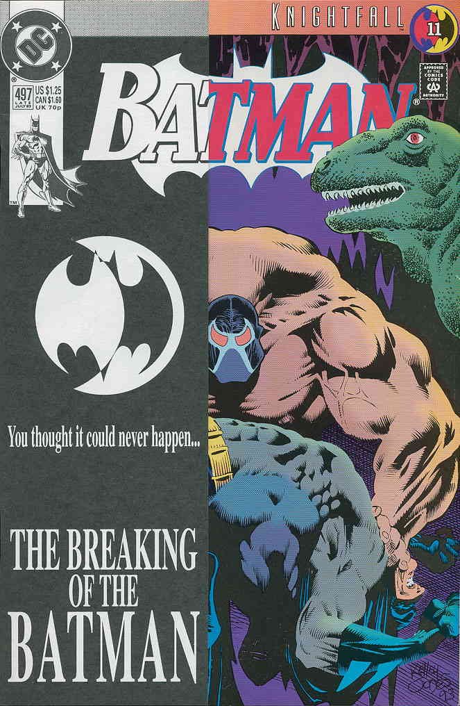 Amazon.com: Batman #497 DC | Comic Book Knightfall 11 Bane 1st