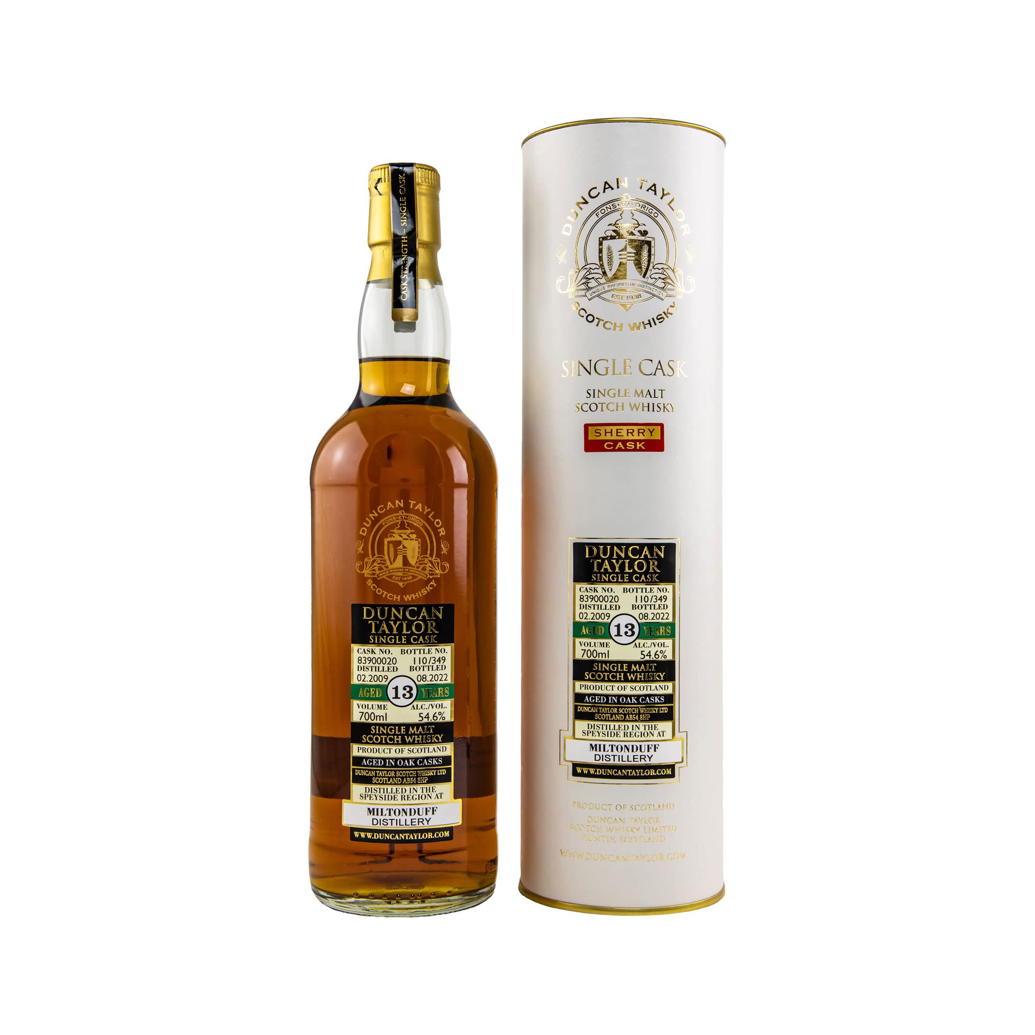 Miltonduff 2009/2022-13 Jahre - #83900020 - Cask Collection - Duncan Taylor