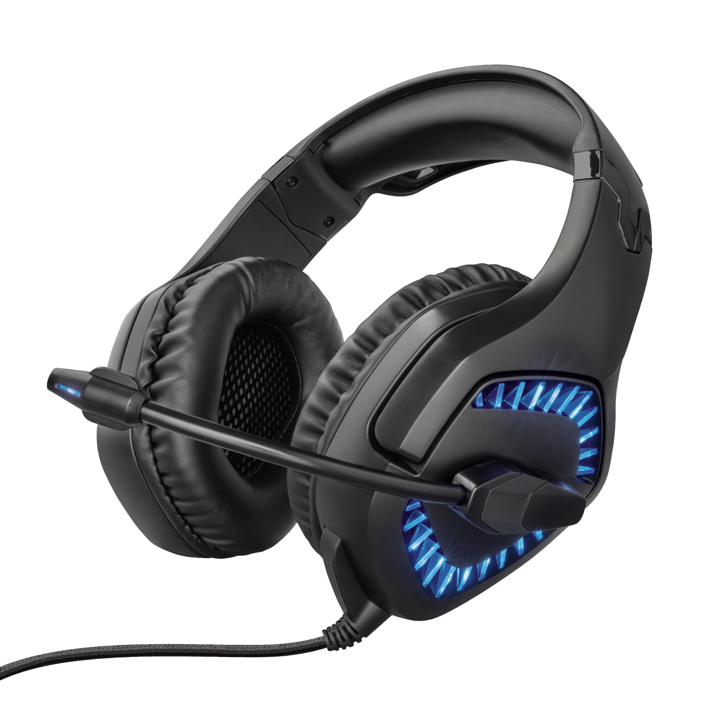 Trust GXT 460 Varzz Cuffie gaming illuminate per PC, Nero