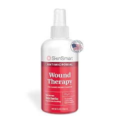 SkinSmart Antimicrobial Wound Therapy Hypochlorous Acid Safely Removes Bacteria so Wounds Can Heal 8 Ounce Clear Spray