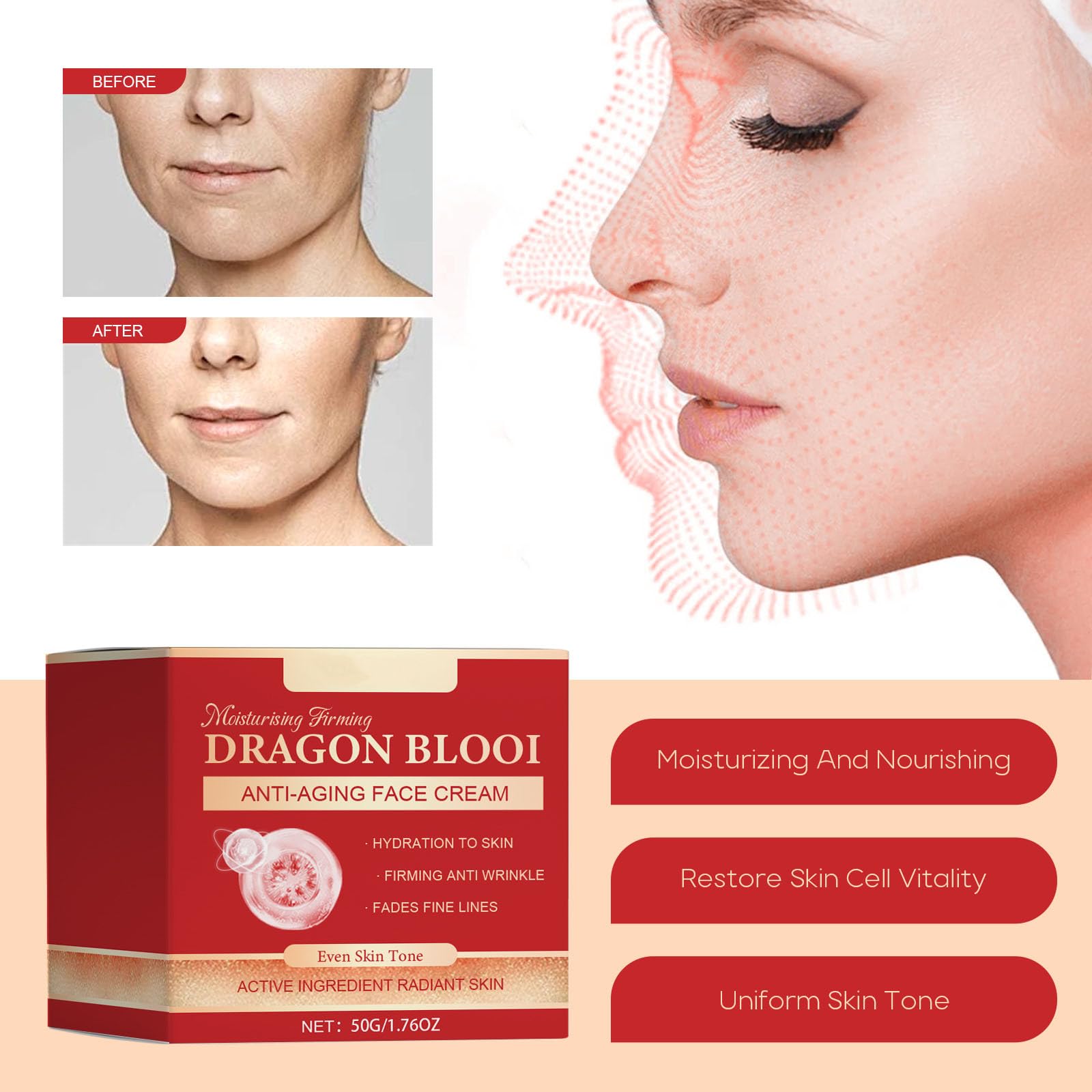 Dragons Blood Easy Cream, Retinol Placenta Dragon Blood Cream