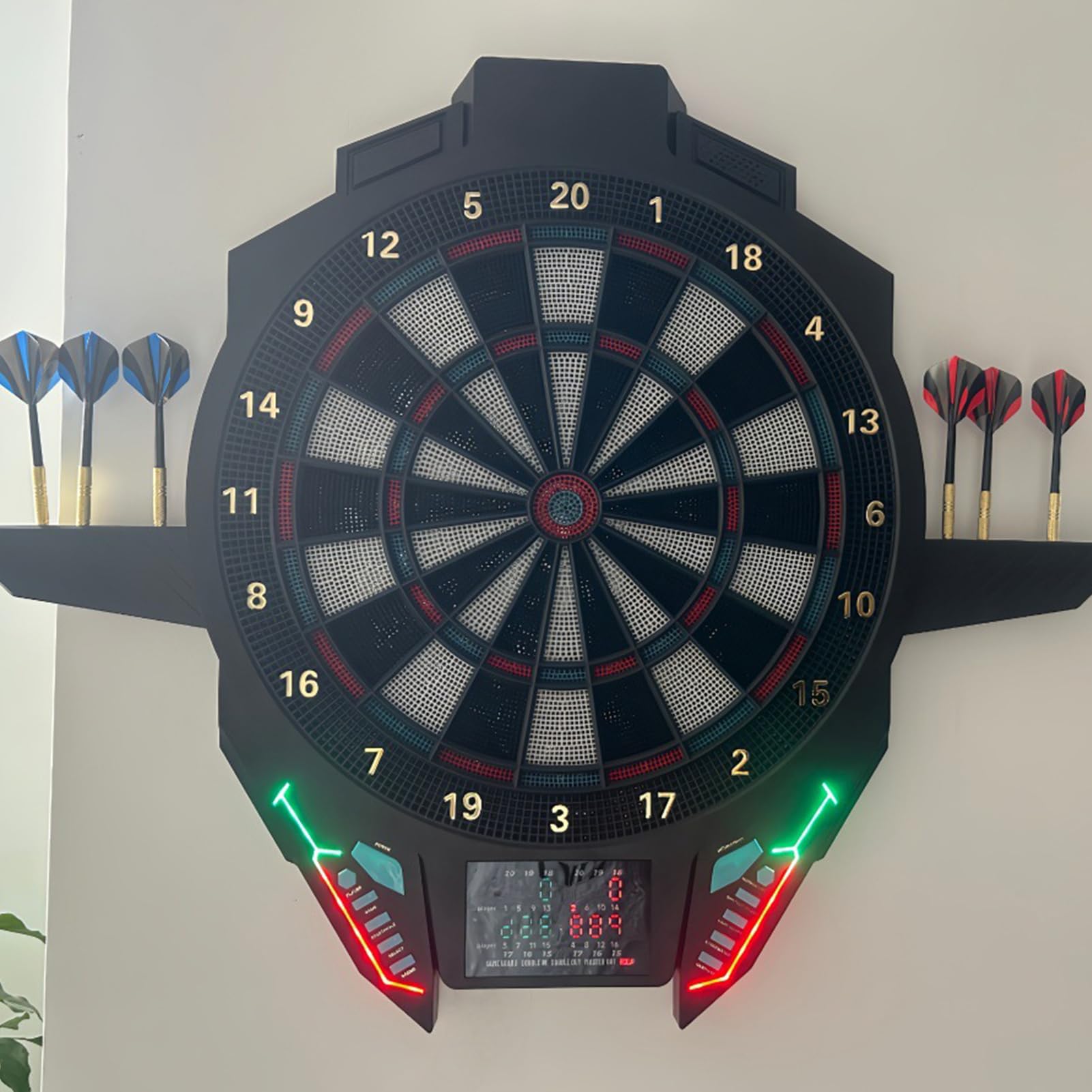 Alomejor Bersaglio Elettronico per Freccette per 16 Giocatori, Display LED