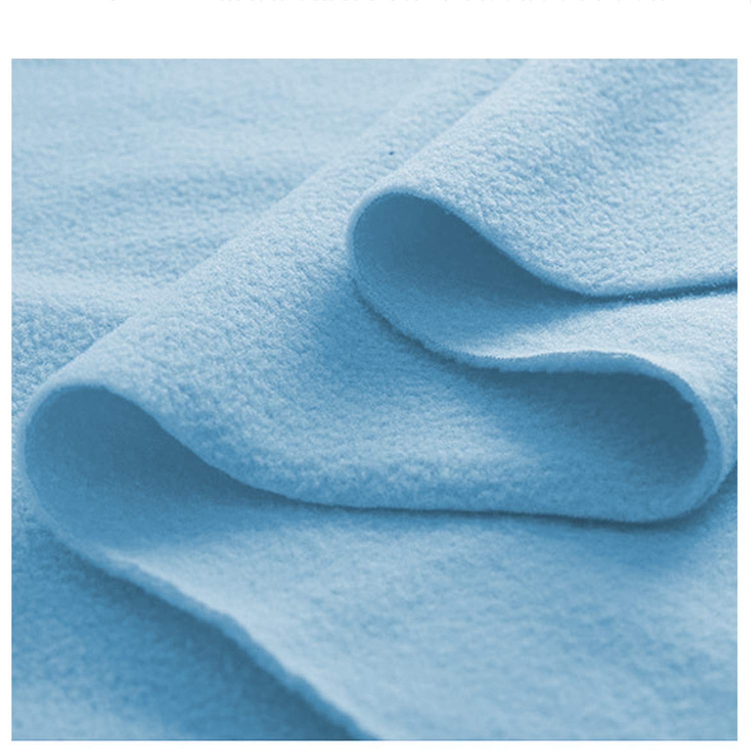 Fabrics King Online Baby Blue Antipil Polar Fleece Fabric, 58" (147Cms) Wide Quality Warm Soft Pile Material, Patchwork Polyester Plush Fleece Cloth For Diy Sewing Sold By The Metre (, 1 Metre)