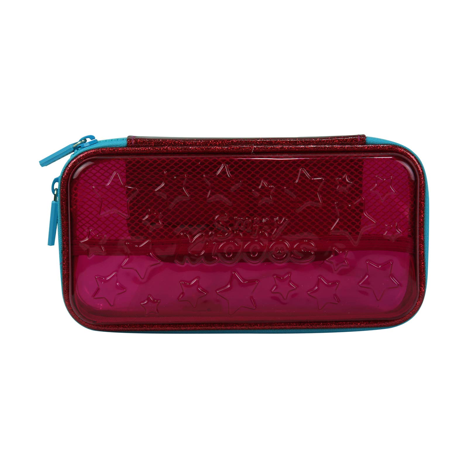 SMILY KIDDOSTransparent Hardtop Pencil Box Pink