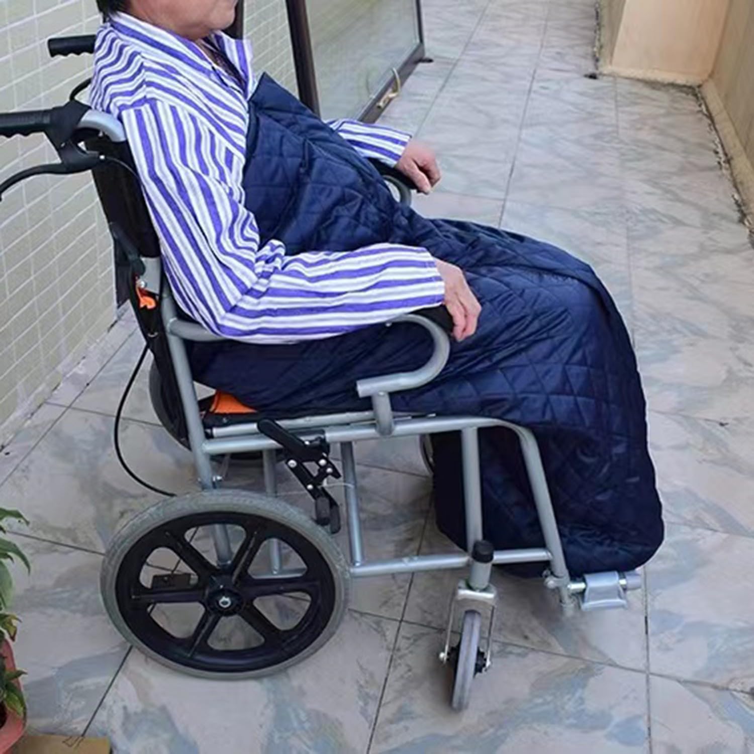 Manta para Silla de Ruedas, Funda de Lluvia para Silla de Ruedas, Accesorios para sillas de Ruedas, Manta con Cremallera para Silla de Ruedas para Mayor Comodidad, Perfec