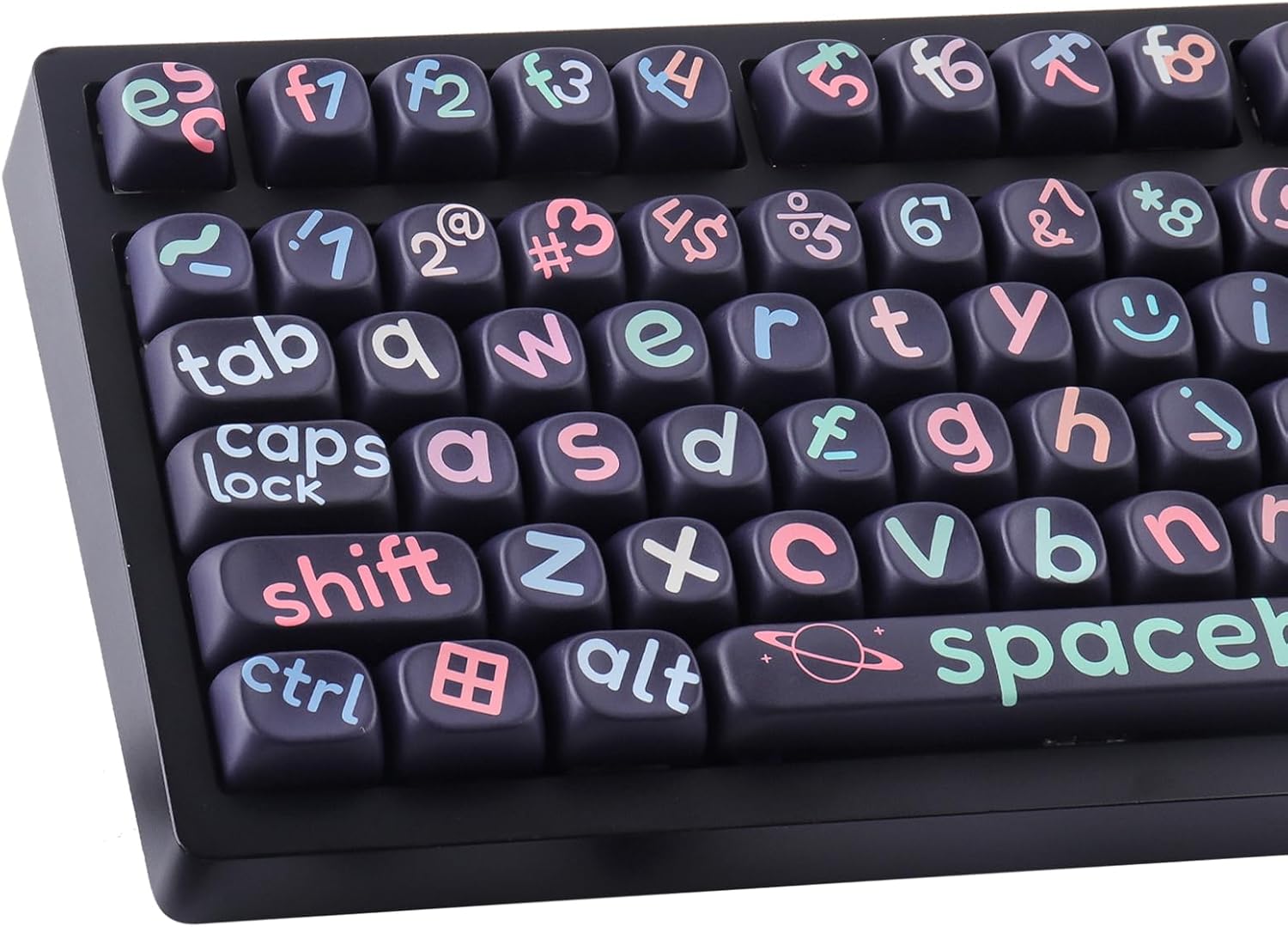 Hyekit Keycaps - MOA Profile Cute PBT Keycaps, 126 Keys Dye-Sublimation Key caps 60 65 75 100 Percent, Custom Keycap Set for Cherry MX Magnetic Switches Mechanical Keyboard