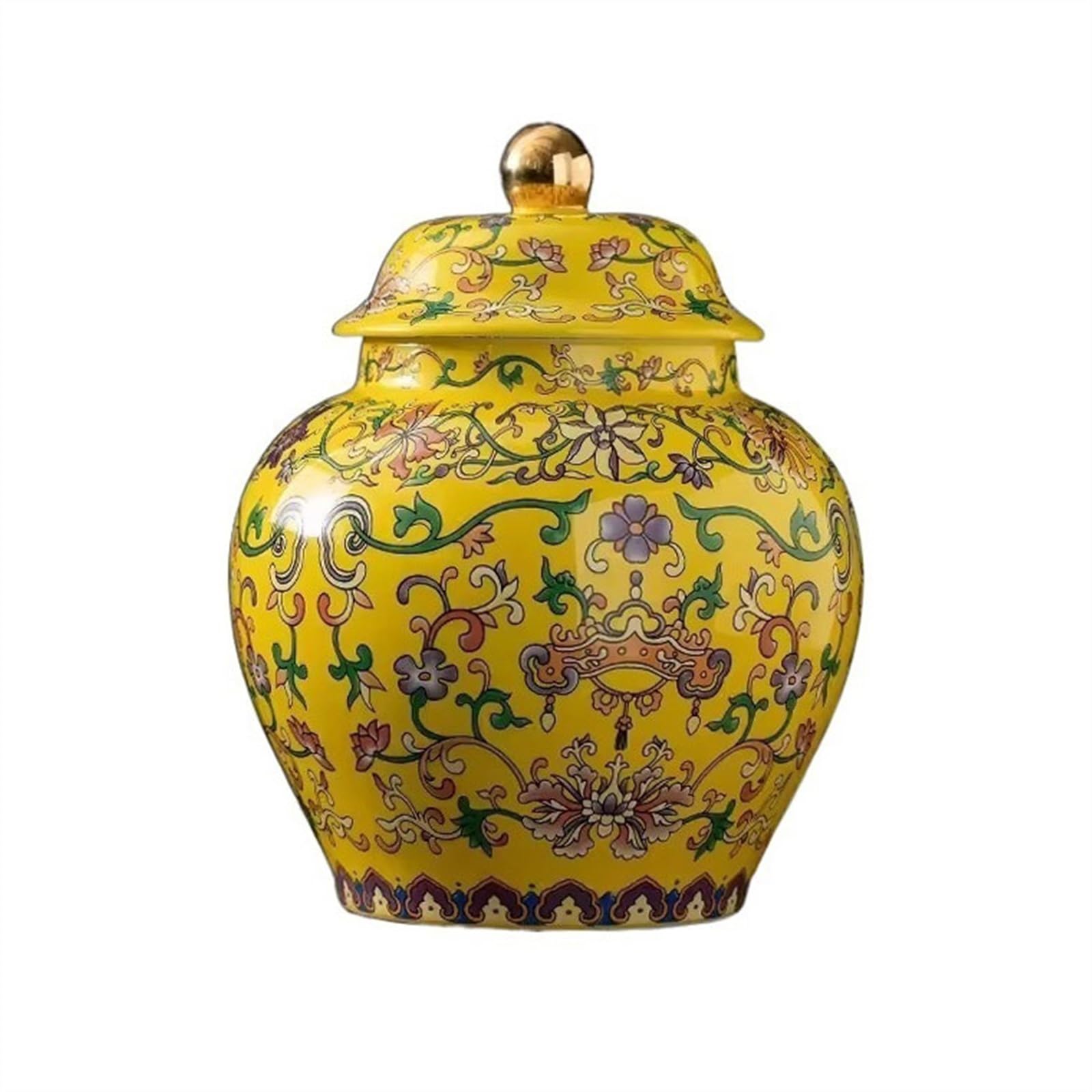 YQINQIN83B Stroage Jar Luxury Classical Enamel Tea Canister Ceramic Sugar