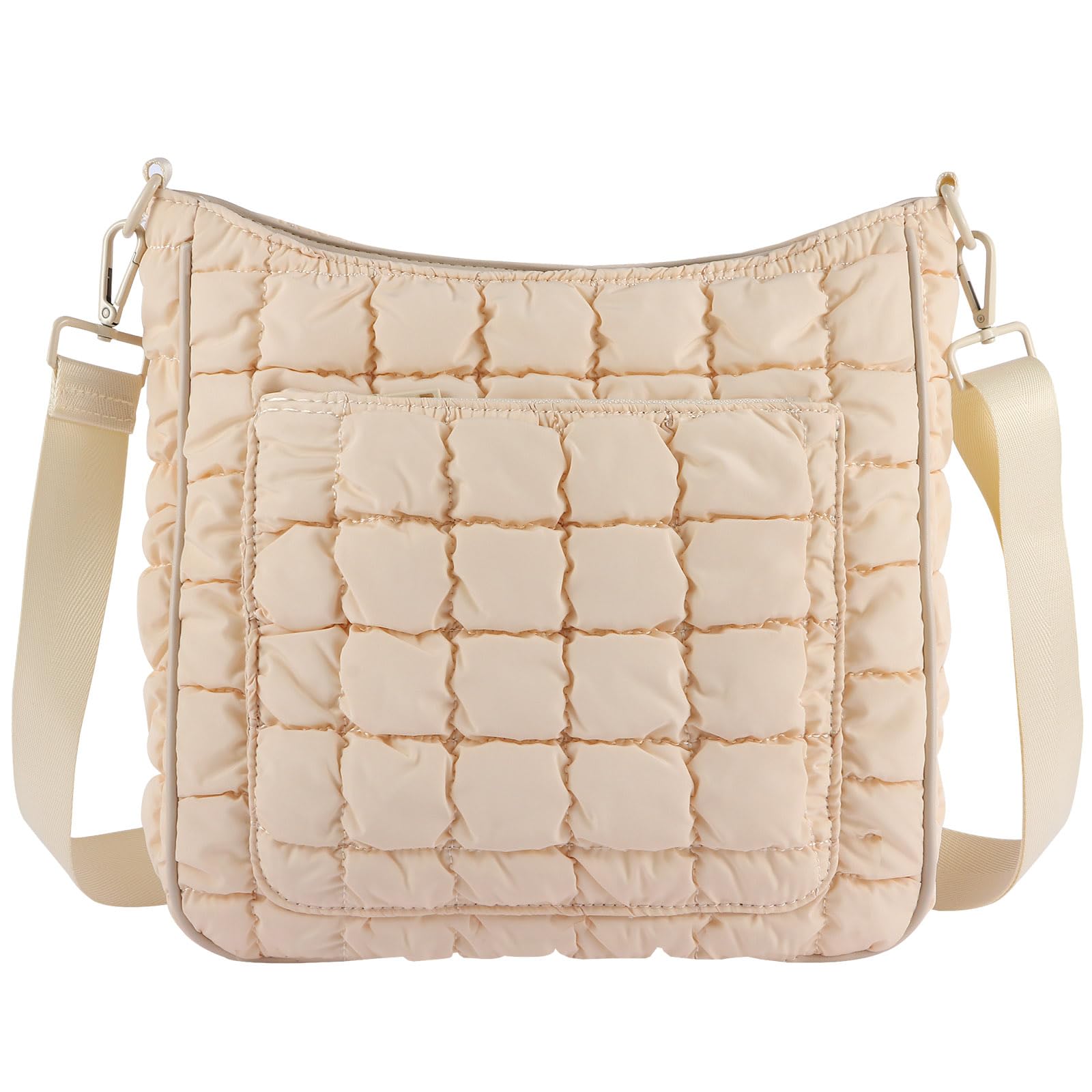 Large Crossbody Bags for Women Quilted Crossbody Bags Puffer Puffy Tote Shouler Handbag Puff Purse Bubble Bag for Women