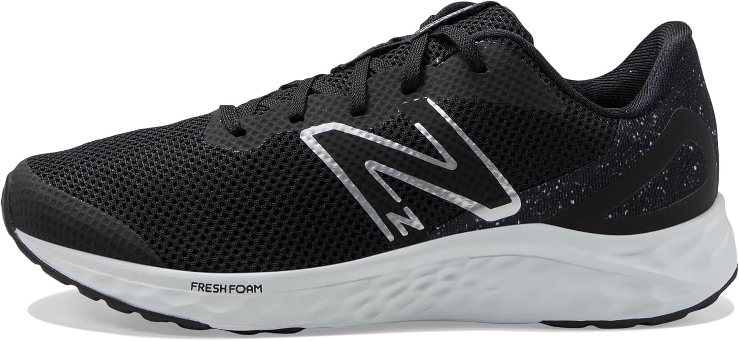 Black/White/Silver Metallic