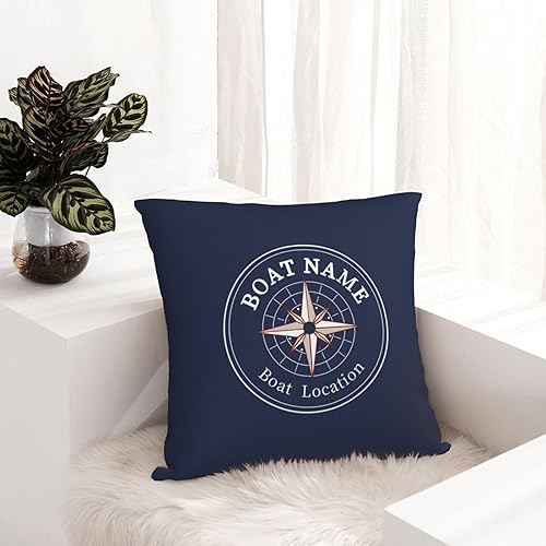 Vista 77 de Almohada lumbar de ancla náutica personalizada Funda de almohada de barco náutica Funda de almohada náutica Regalo de barco náutico, almohada