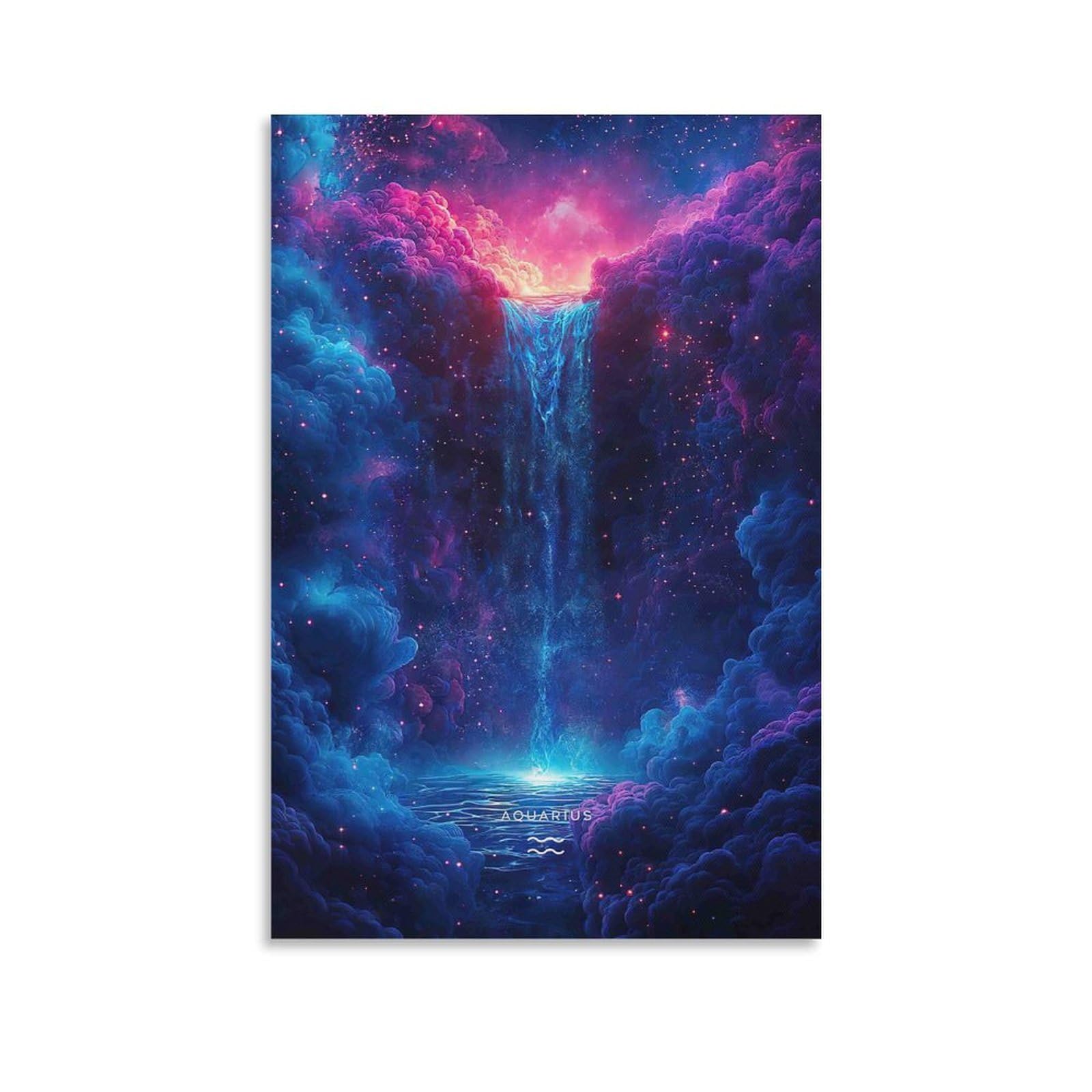 3D Printed Galaxy Starry Sky Canvas Wall Art Cosmic Nebula Decor nan