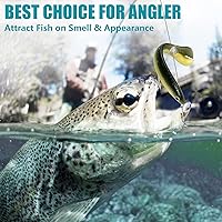 Vista 2 de Soft Bionic - Señuelo de pesca – 10 cebo de natación de plástico suave para lubina, agua dulce y agua salada