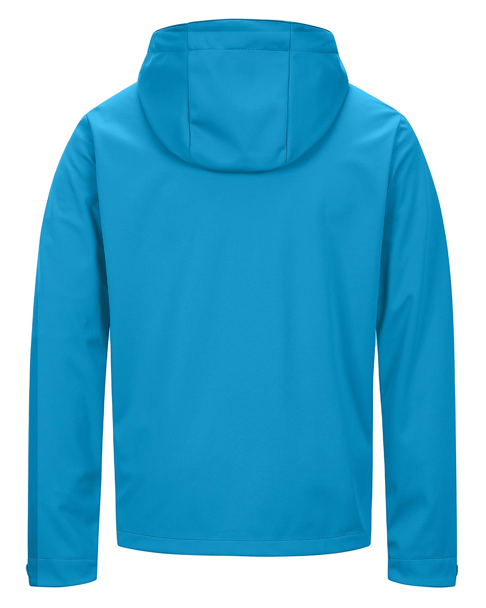 33,000ft Chaqueta softshell para hombre, resistente al agua, resistente al viento, transpirable, chaqueta de entretiempo ligera, con capucha, cortavientos para correr, ciclismo