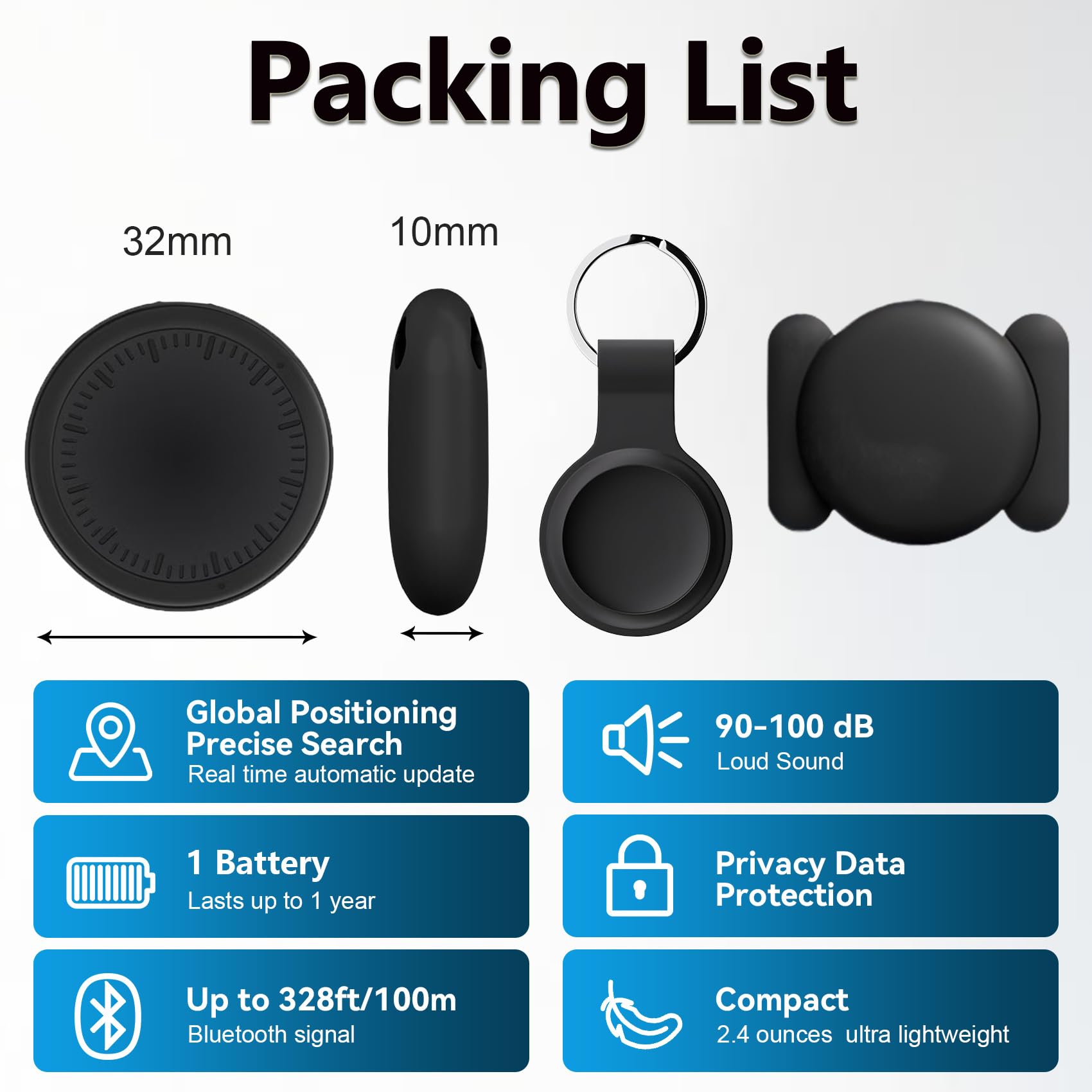 GPS Coche Localizador, Rastreador GPS para Coche, Air Tracker Android vehículos Smart Tracker Magnet Finder Compatible con Google Find Hub sin suscripción mensual — view 8