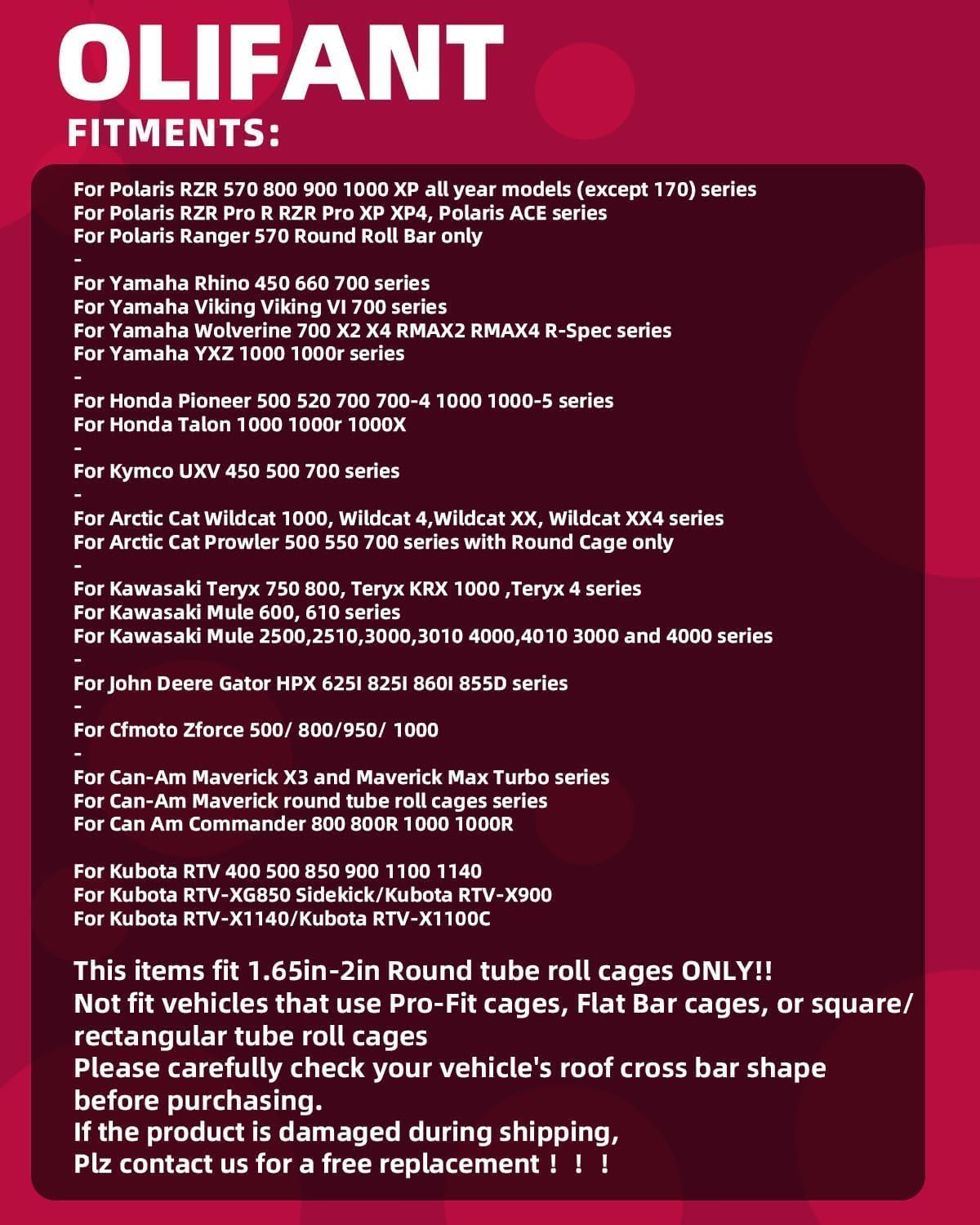 UTV RearView Mirror for 1.6-2.0" Roll Cage Polaris RZR/General Can Am X3 Commander Honda Pioneer/Talon Yamaha YXZ Rhino Wolverine Kawasaki Mule/Teryx Arctic Cat Prowler/Wildcat Hisun (Side Mirrors) - Image 7