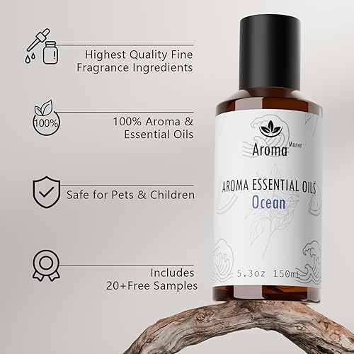 Miniatura 7 de Aceite difusor de aroma Océano Aceites difusores de fragancia de aroma, aromas de aromaterapia, Neroli, sandía y ámbar, ambientadores de larga