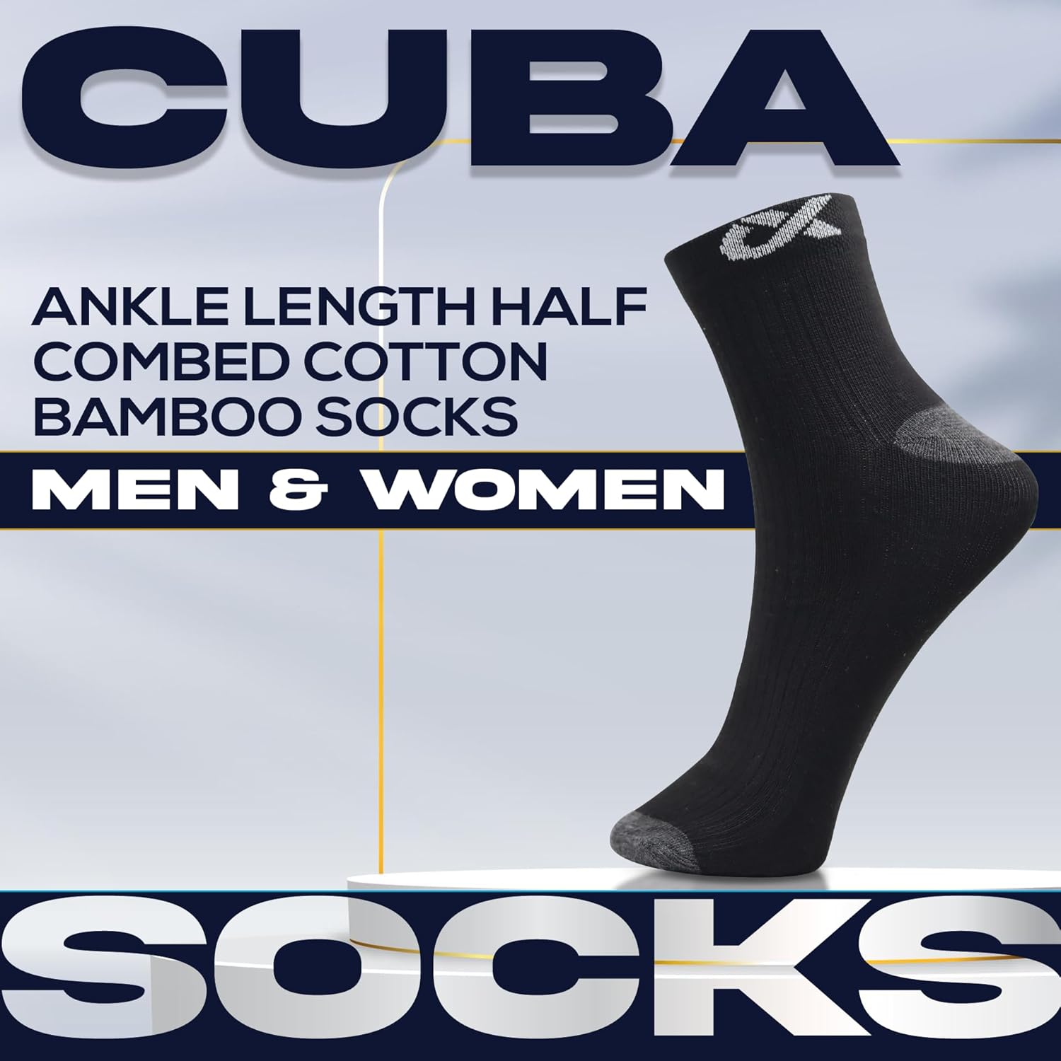 Buy Now Xjarvis Cuba/Lyon 5 Pairs Ankle Length Cotton Socks Men &Amp; Wo...